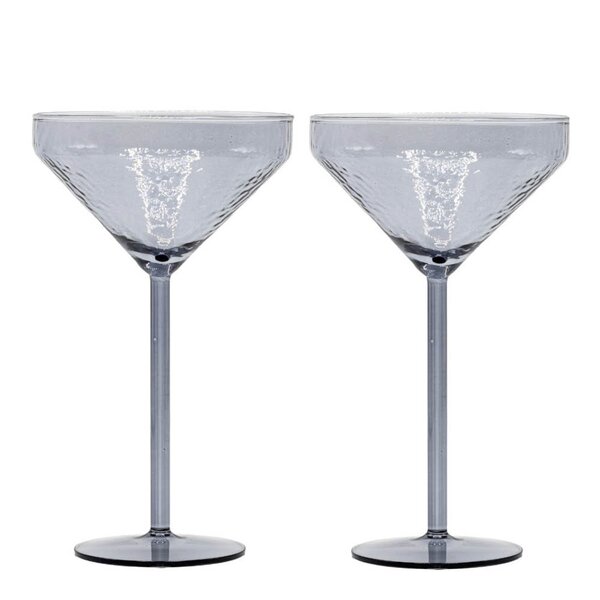 Claude cocktailglass 25 cl 2 stk grå