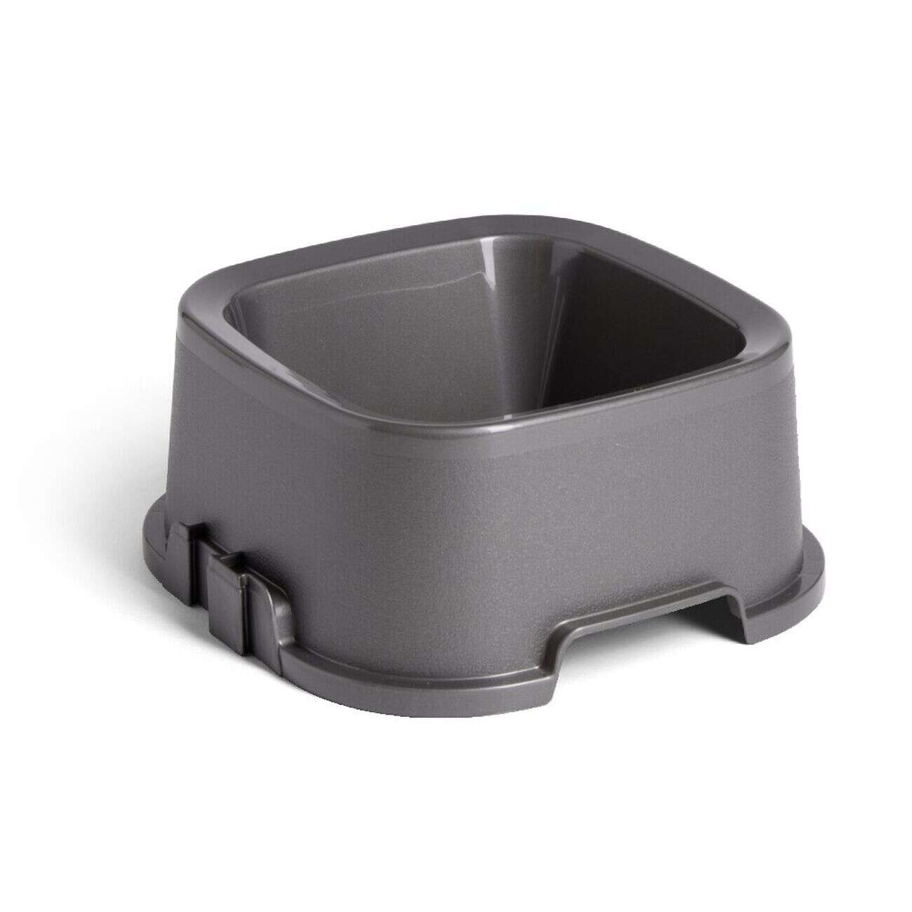 Gamelle carrée grise 1,35 L - plastique 21,5x21,5xH9,4cm