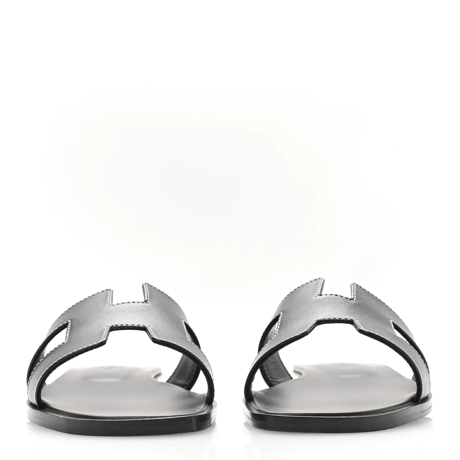 Box Calfskin Oran Sandals 36.5 Black