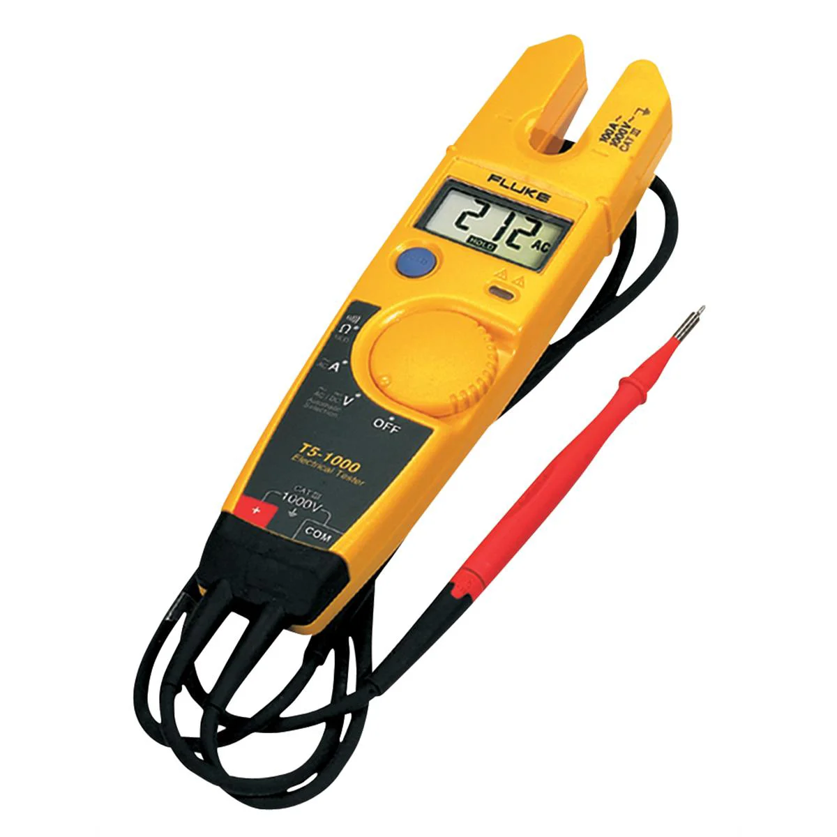 Fluke T5 Openjaw? Electrical Tester Multimeter with Slimreach Probes, 100 A