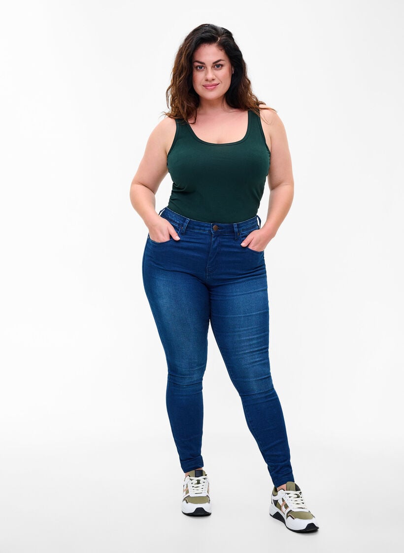 Zizzi Solid color basic top in cotton