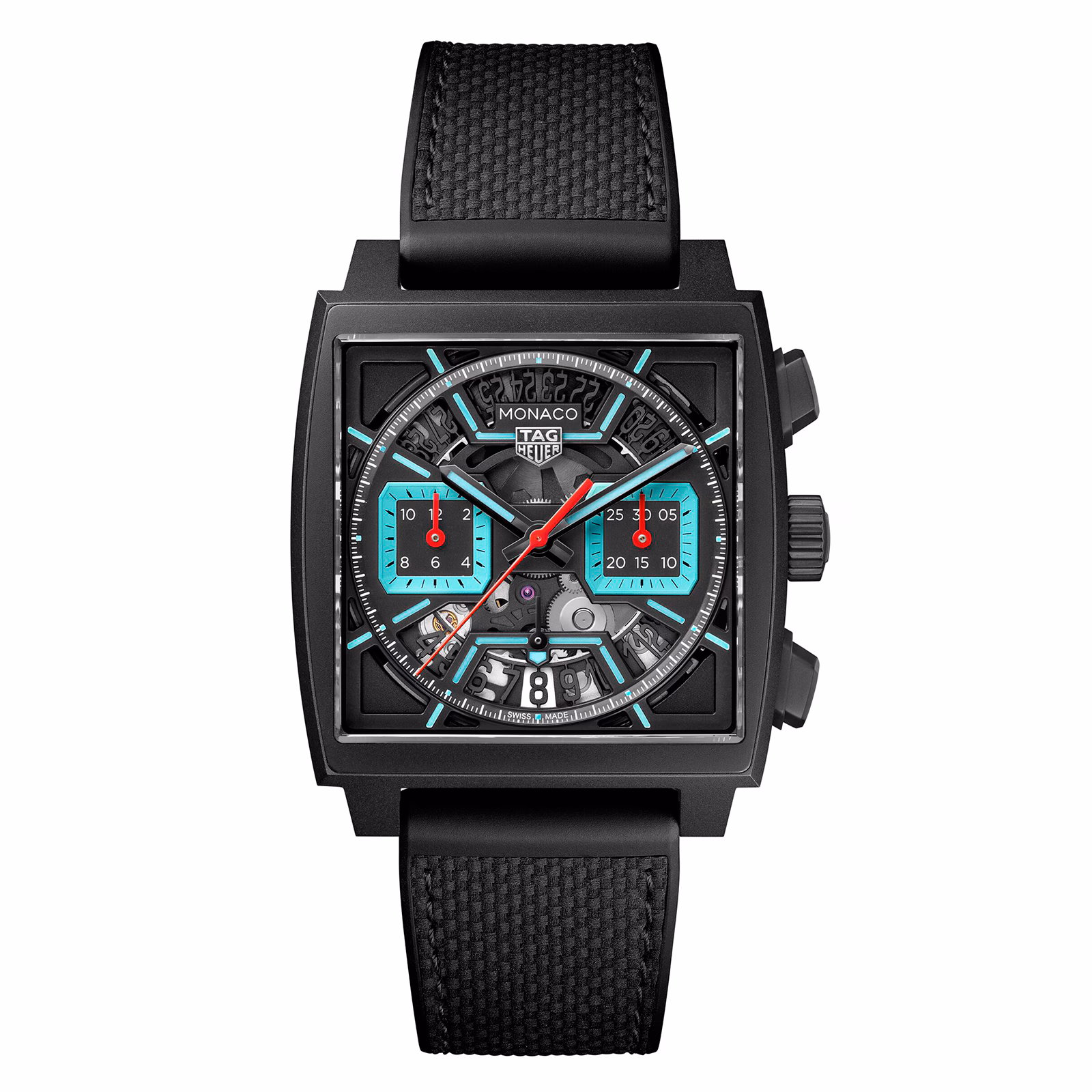 【Super Clone】TAG Heuer Monaco Chronograph 39mm Mens Watch Titanium Turqouise CBL2184.FT6236