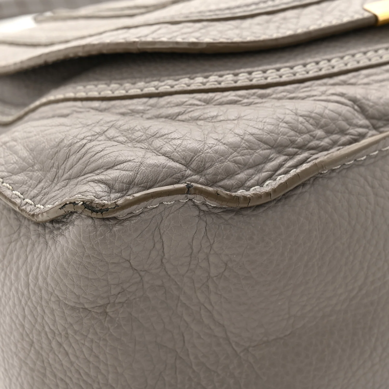 Calfskin Medium Marcie Satchel Cashmere Grey