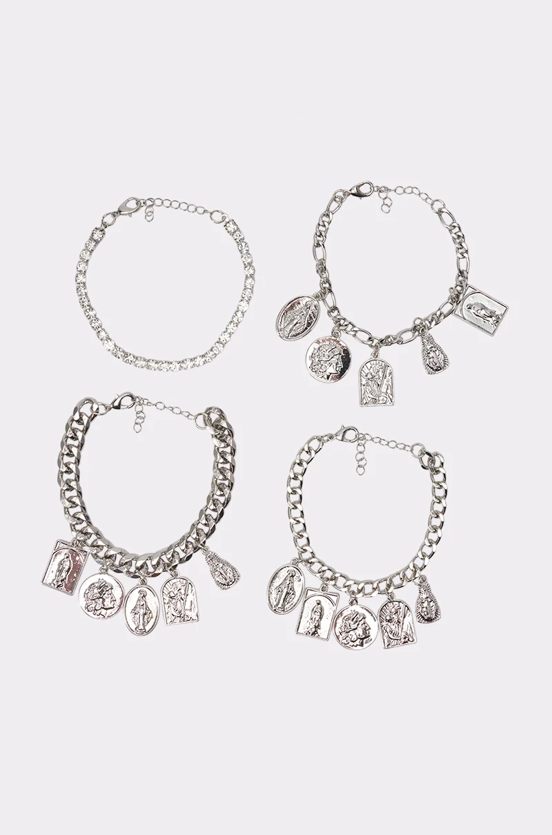 SAY YOUR PRAYERS BRACELET SET - Akira Store