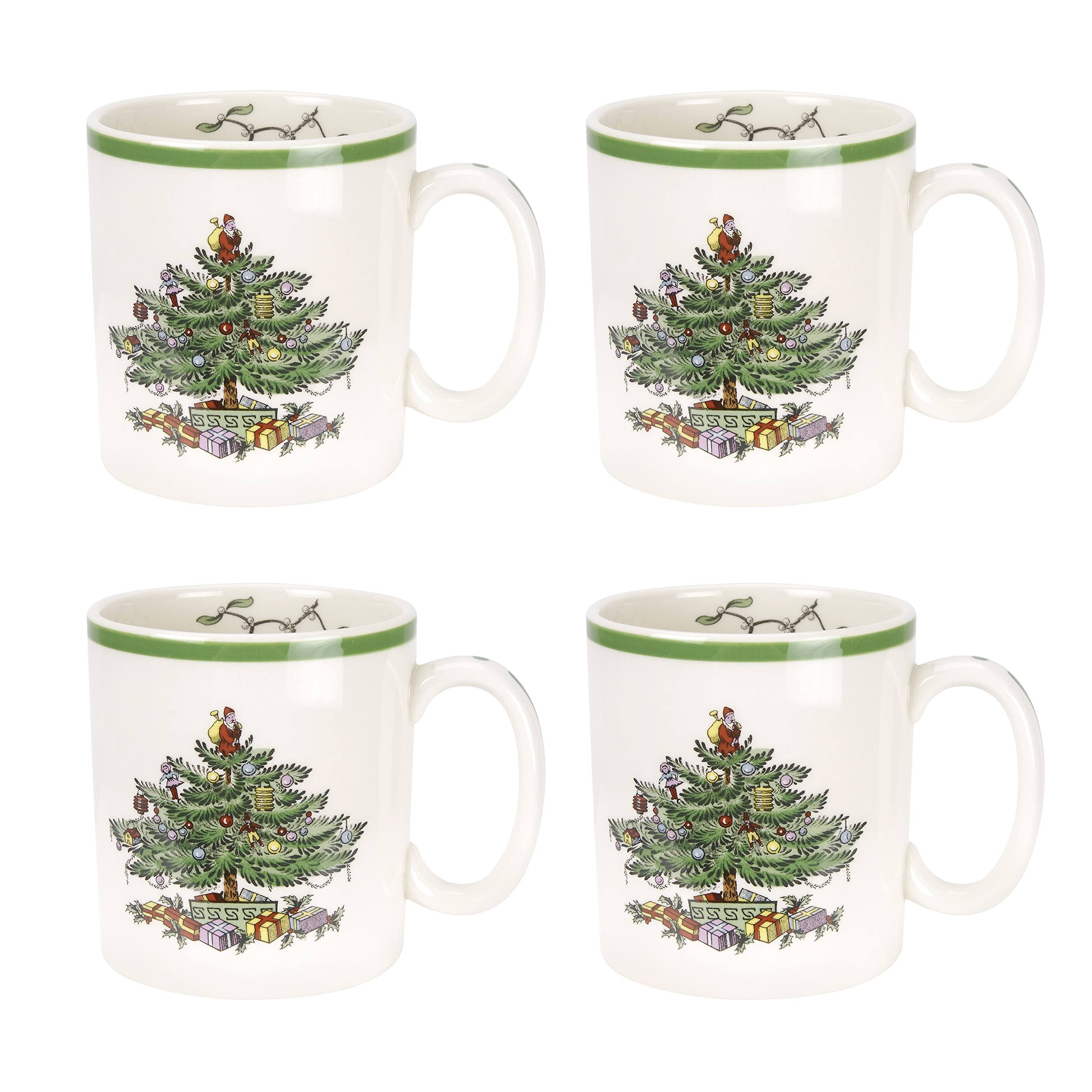 Spode Christmas Tree Set of 4 Mugs