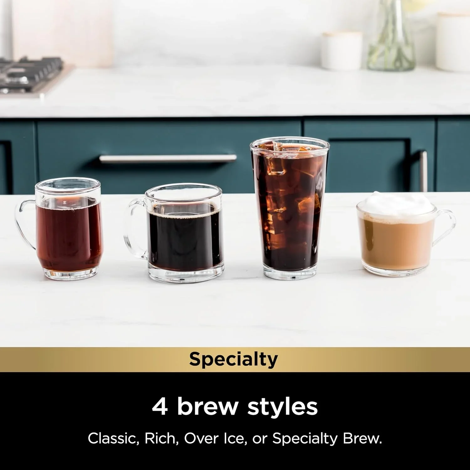 Cafetière Ninja à dosettes individuelles, compatible K-Cup, 4 méthodes d'infusion