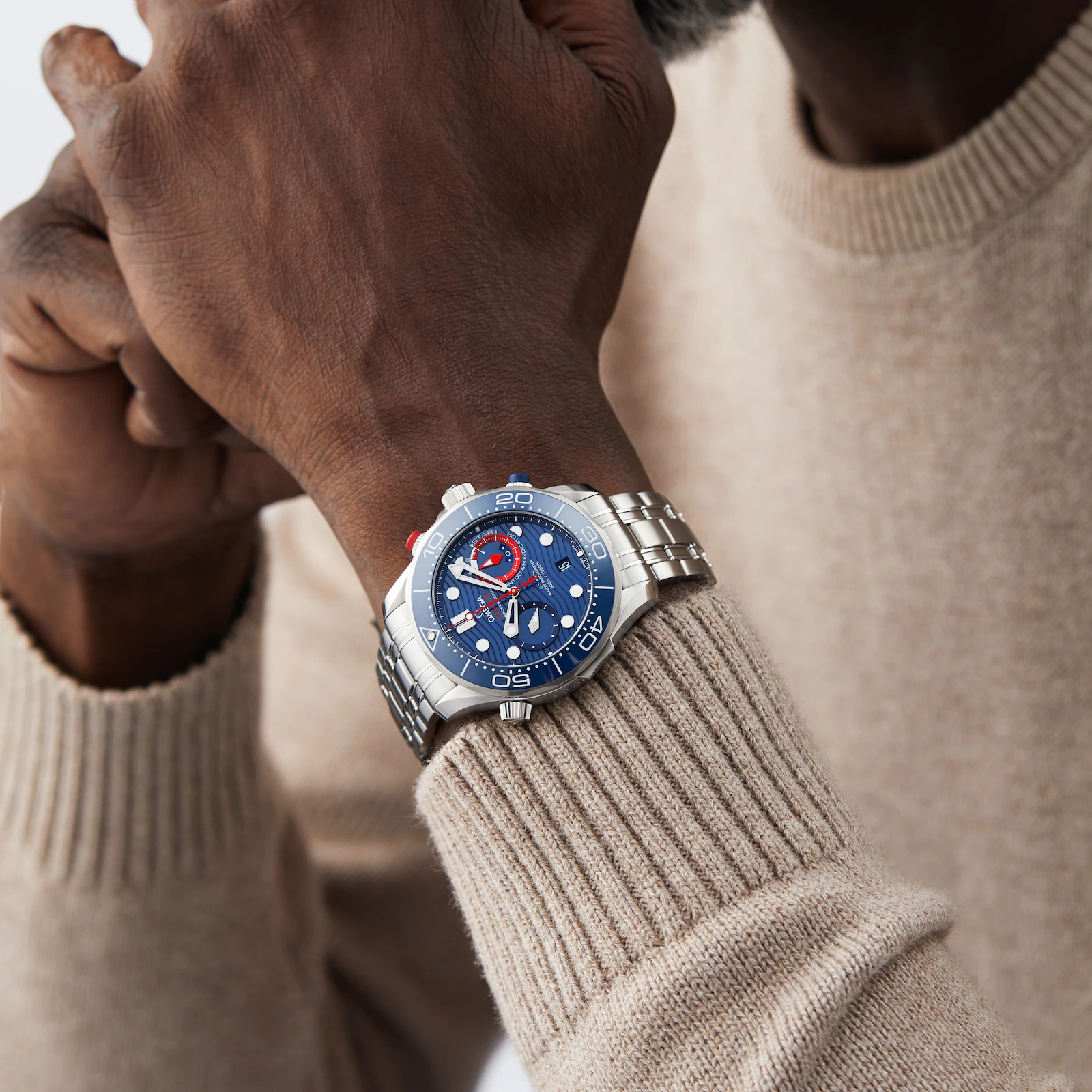 [Super Clone]OMEGA DIVER 300M CO‐AXIAL MASTER CHRONOMETER CHRONOGRAPH 44 MM America's Cup