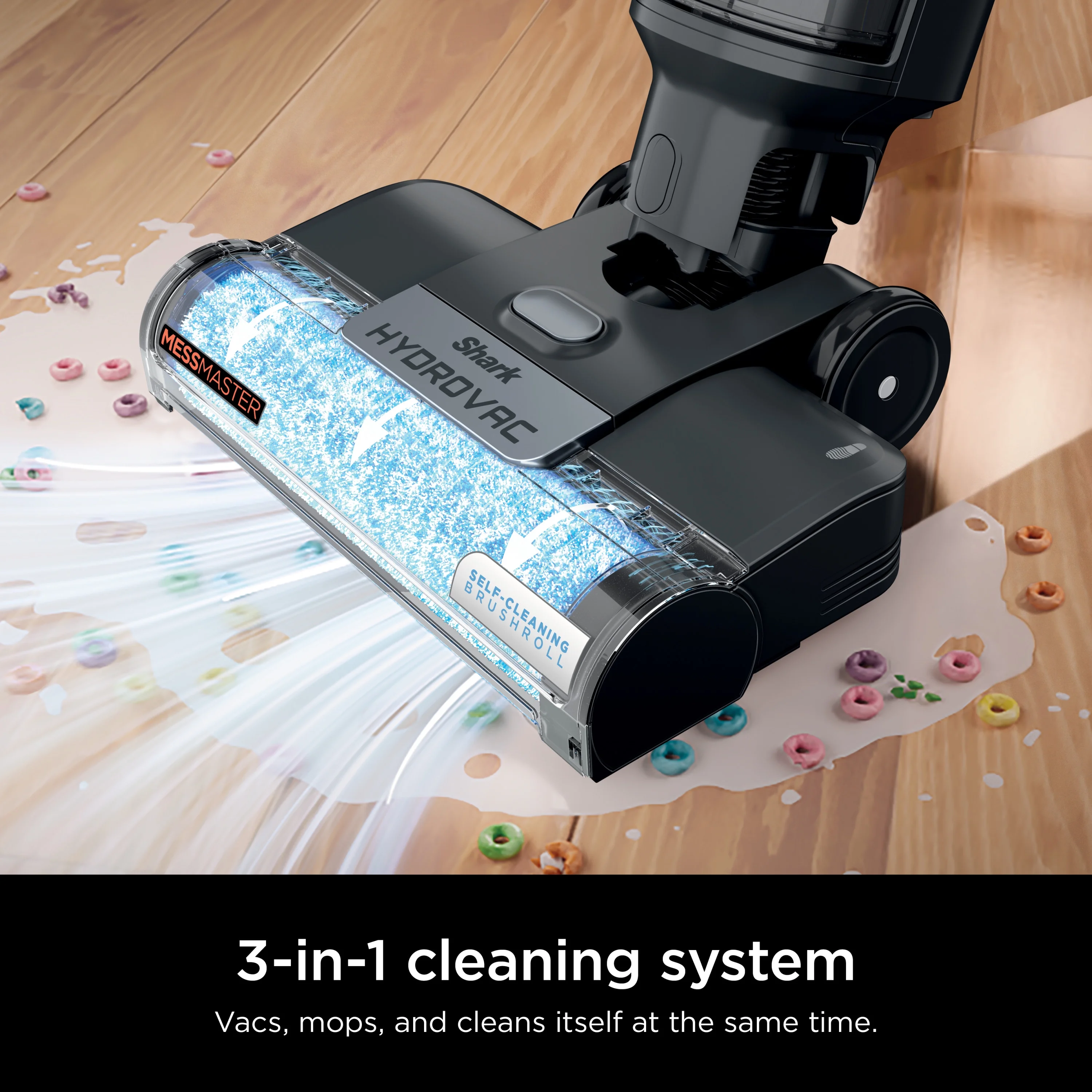 HydroVac MessMaster 3-in-1 Vacuum Cordless Mop w/ Self-Cleaning, Stain Boost 12oz Formula, WD260 - Image 2