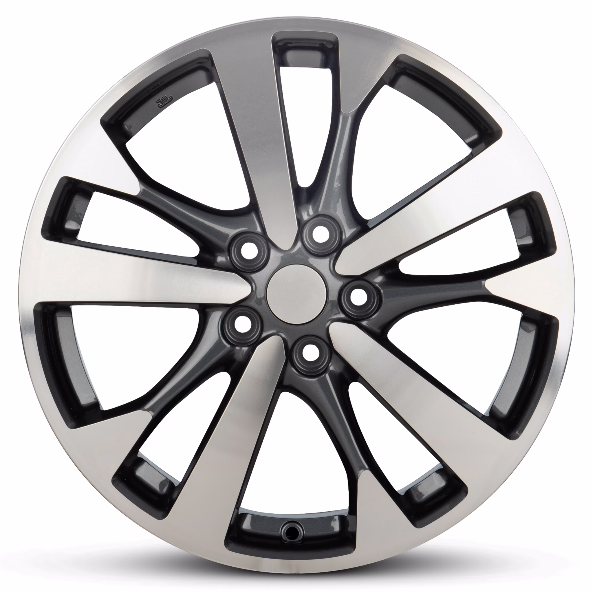 For 2016-2017 Nissan Altima 18 Inch Machined Face with Painted Inlay Charcoal Rim OE Direct Replacement Car Wheel