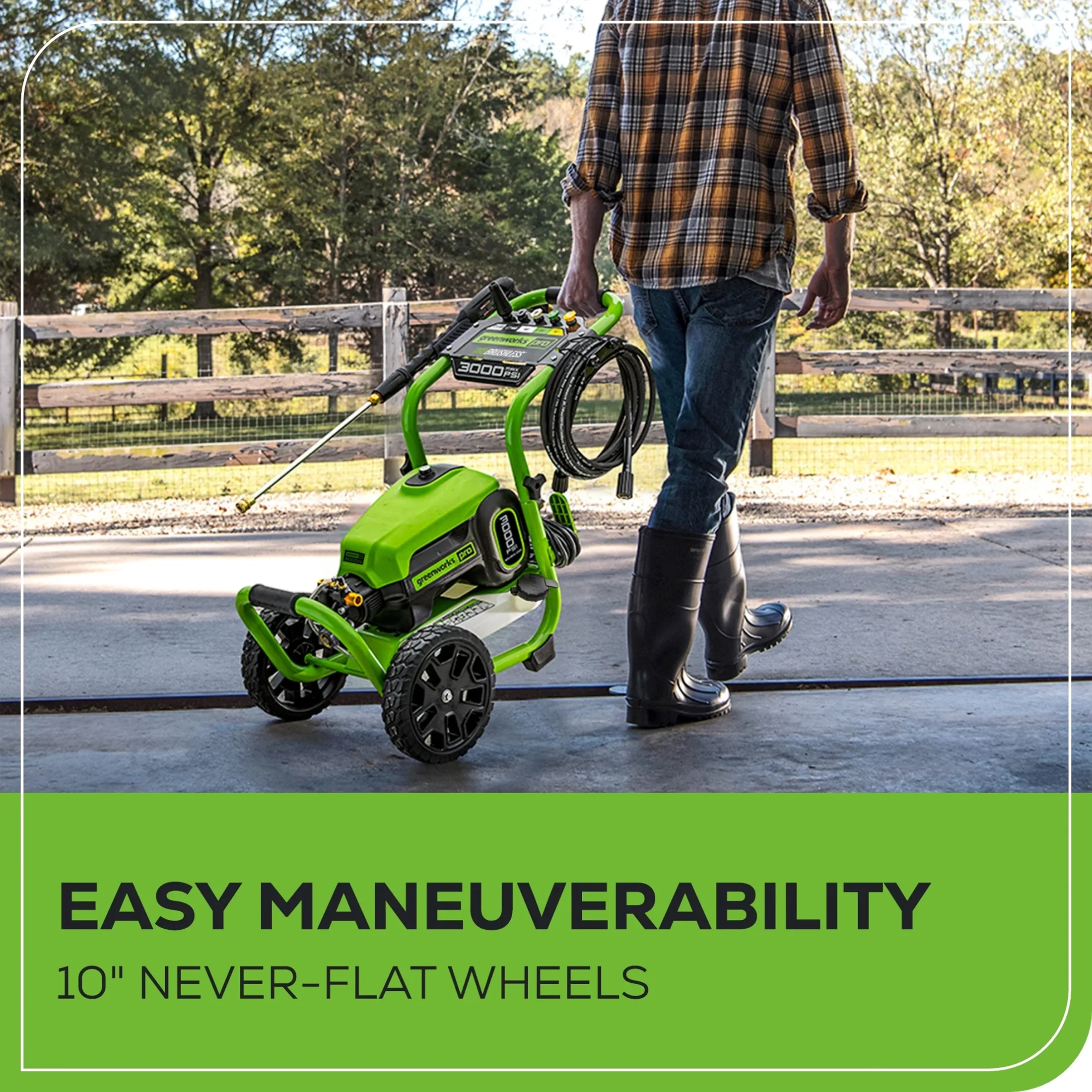 3000 PSI 2.0 Max GPM TruBrushless Electric Pressure Washer (Motor: 120V) - Image 6