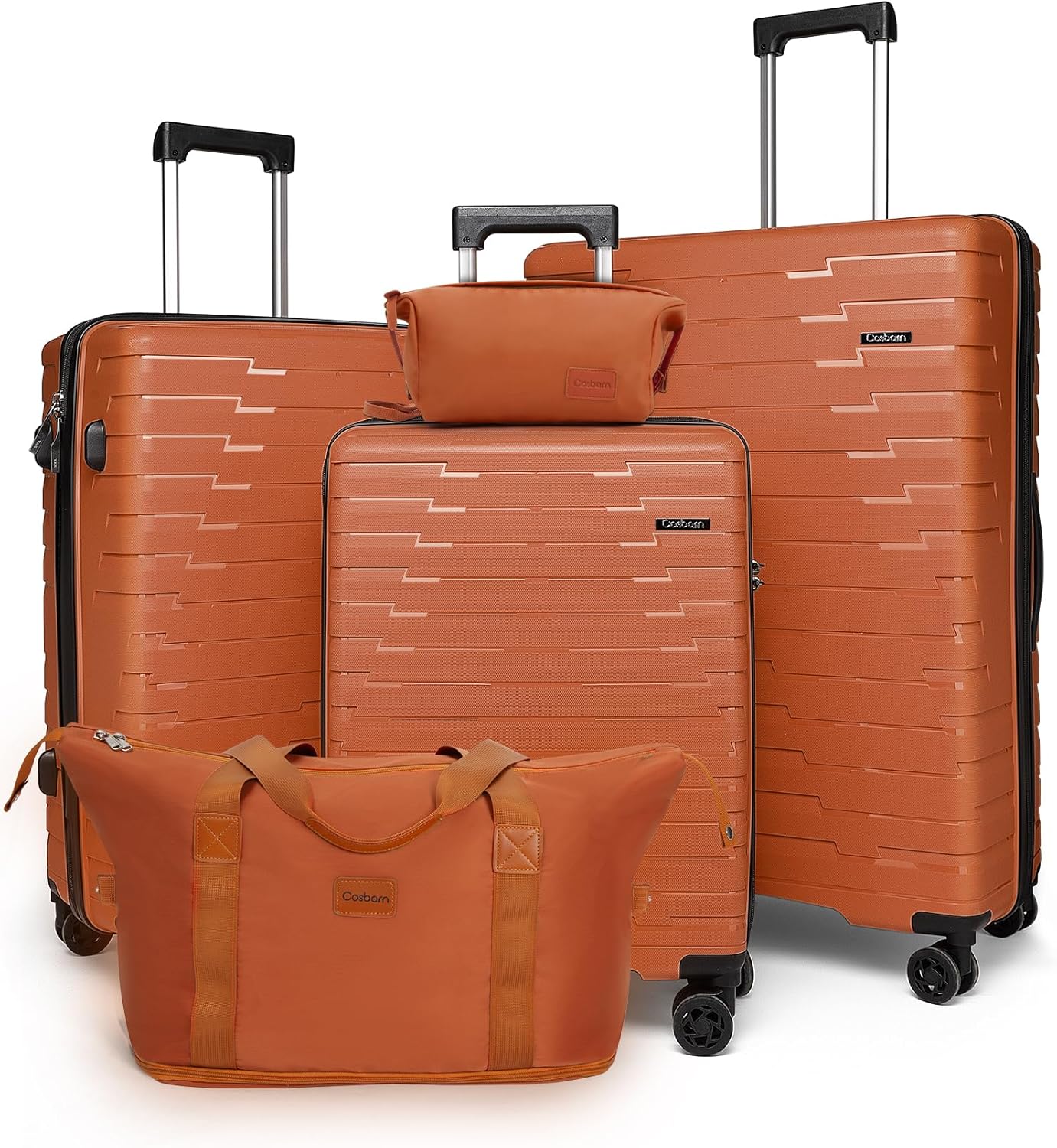Ensemble de 5 valises à roulettes, valise rigide en ABS avec roulettes multidirectionnelles