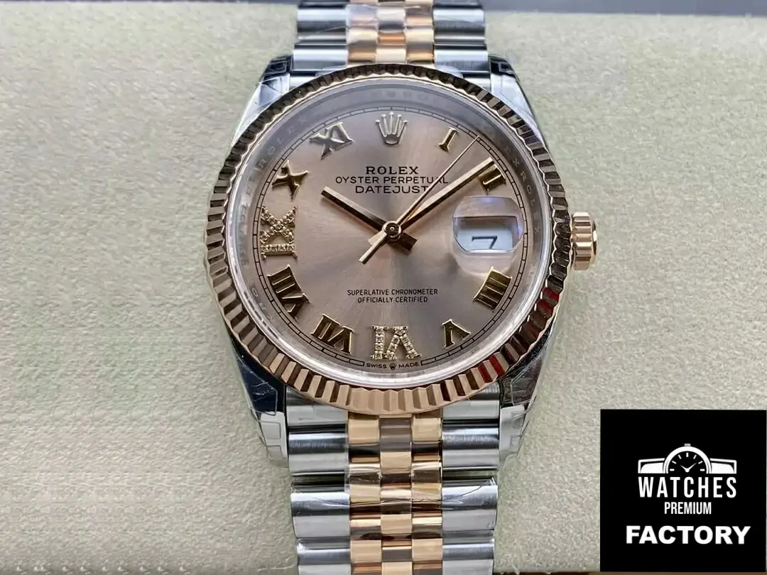 Rolex Datejust M126231-0027 36MM VS Factory Gold Bezel