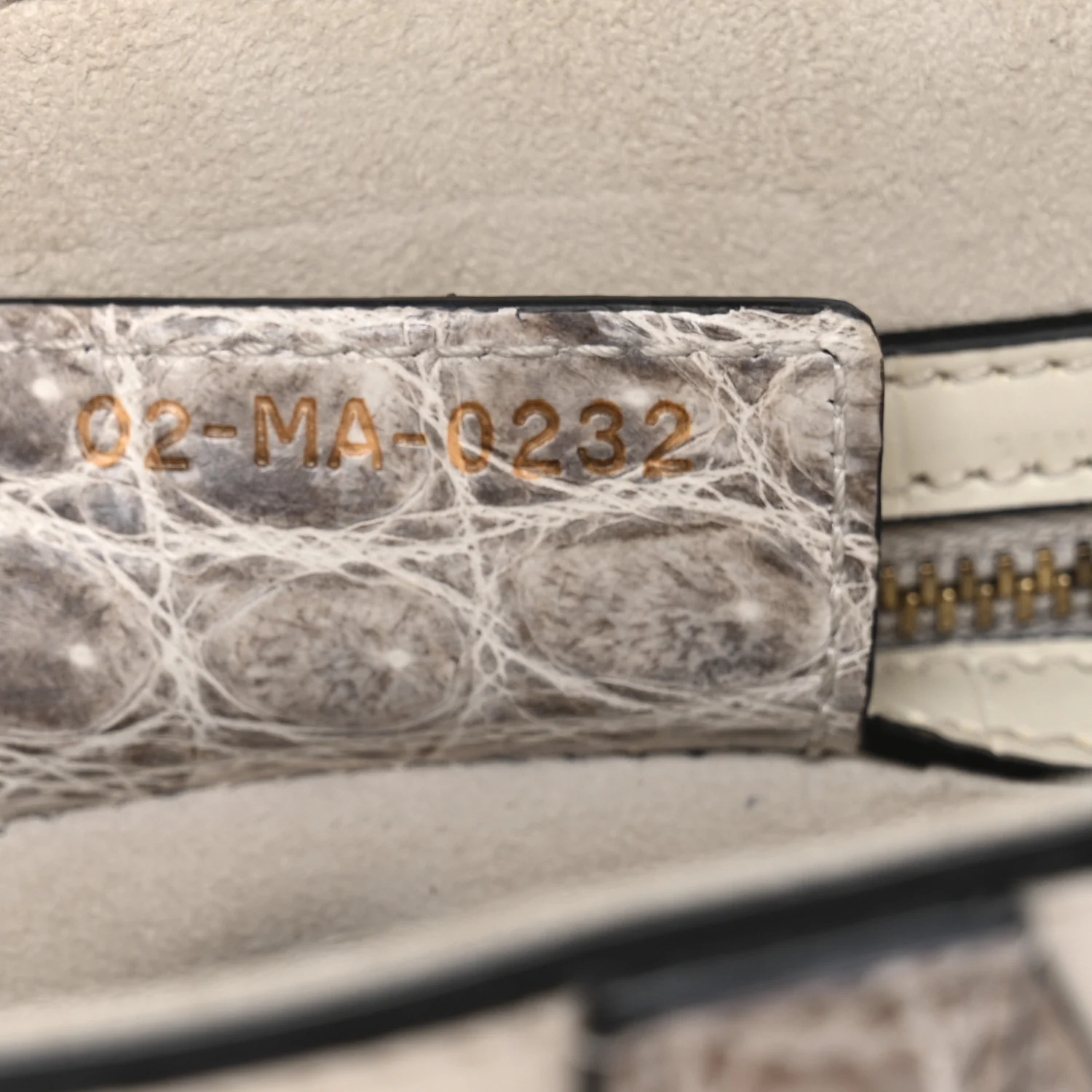 Niloticus Crocodile Himalaya Saddle Bag Latte