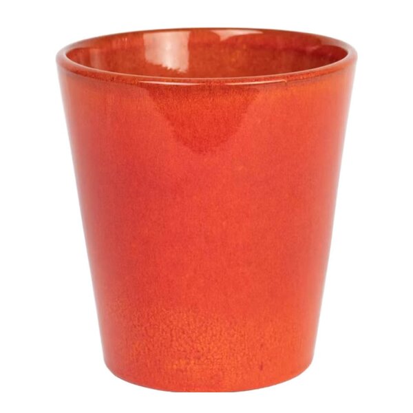 Plant blomsterpotte stor 16x17 cm oransje