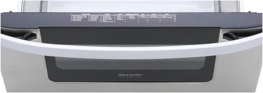 SHARP KB6524PSY Microwave Drawer Oven, 24-inch, 1.2 Cubic Feet, 950 Watt, Angled Touch Control Panel, Stainless Steel