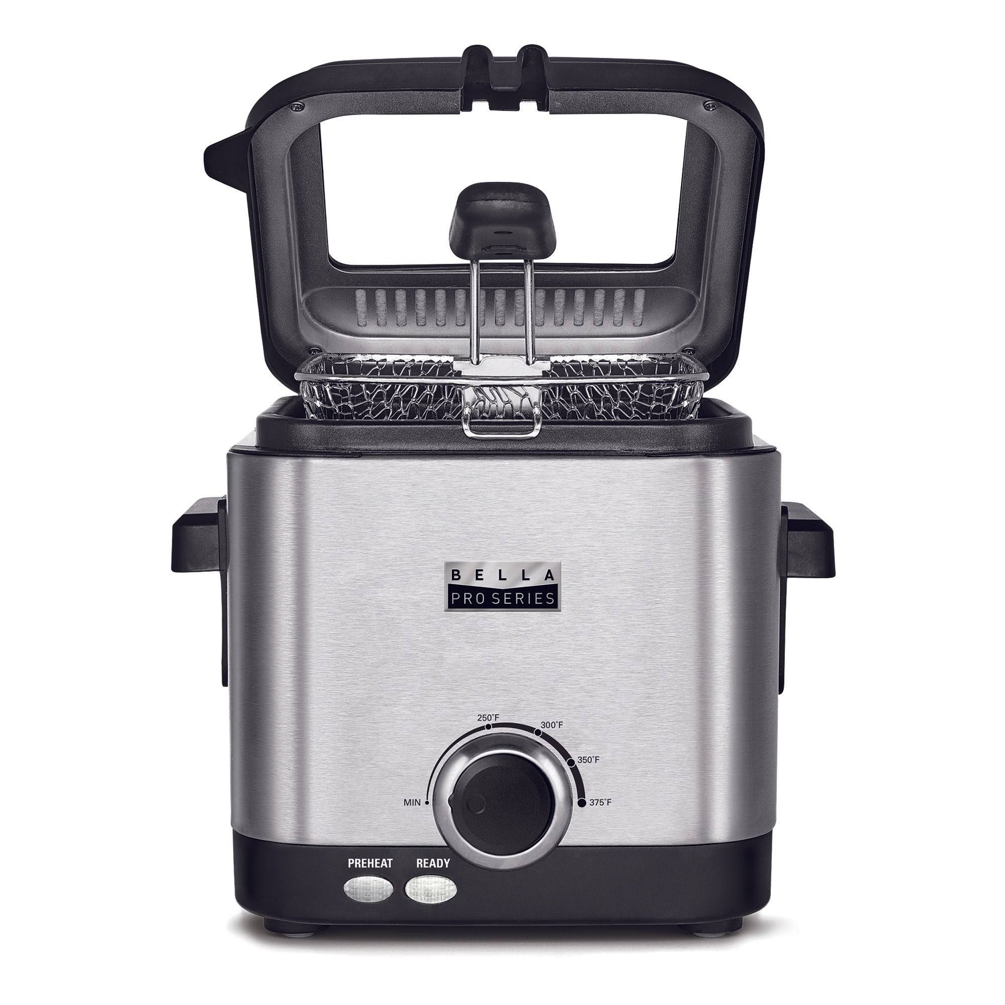 Bella - Pro Series 1.6qt Deep Fryer - Stainless Steel