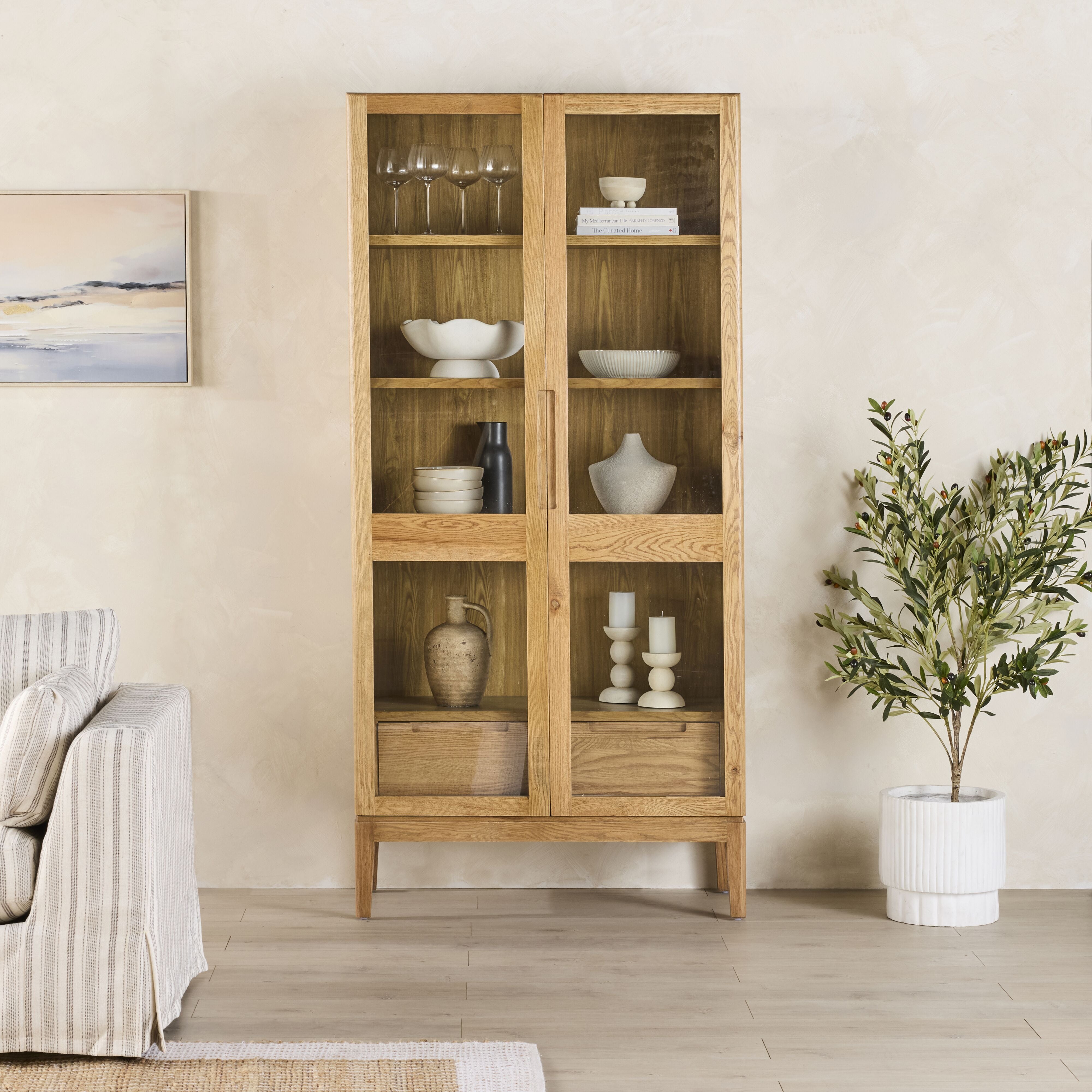 Nala Display Cabinet 100x210cm