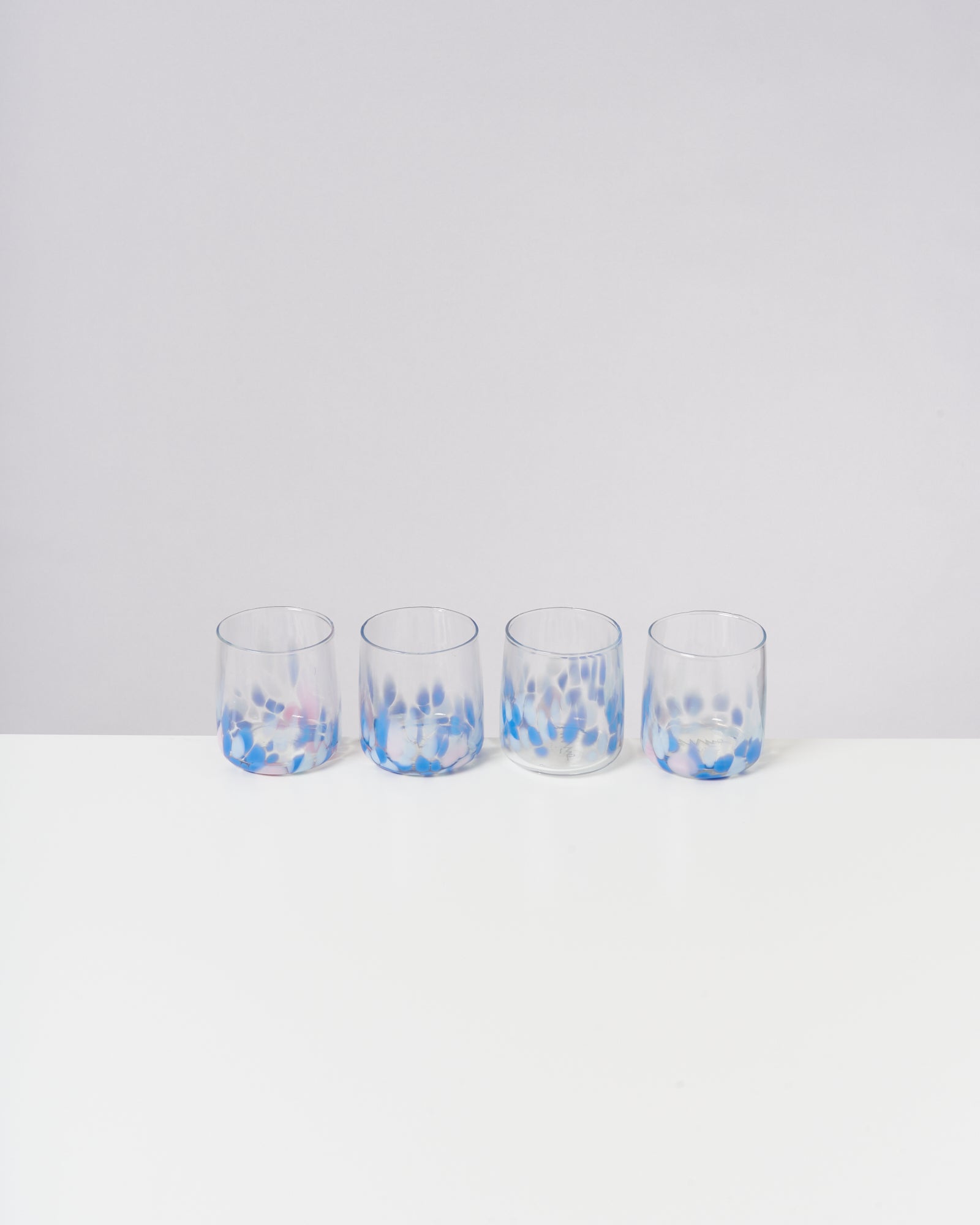 ALEGRIA - SMALL GLASS BLUE ROSÉ SET OF 4