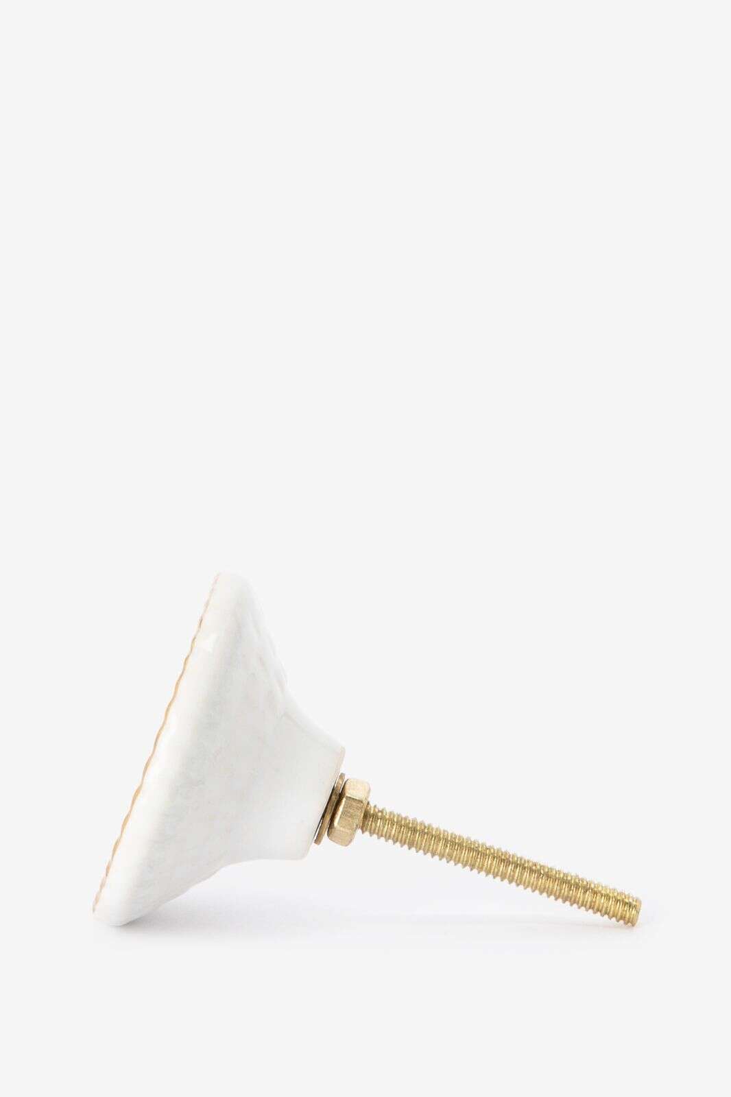 Groene deurknop met gouden details