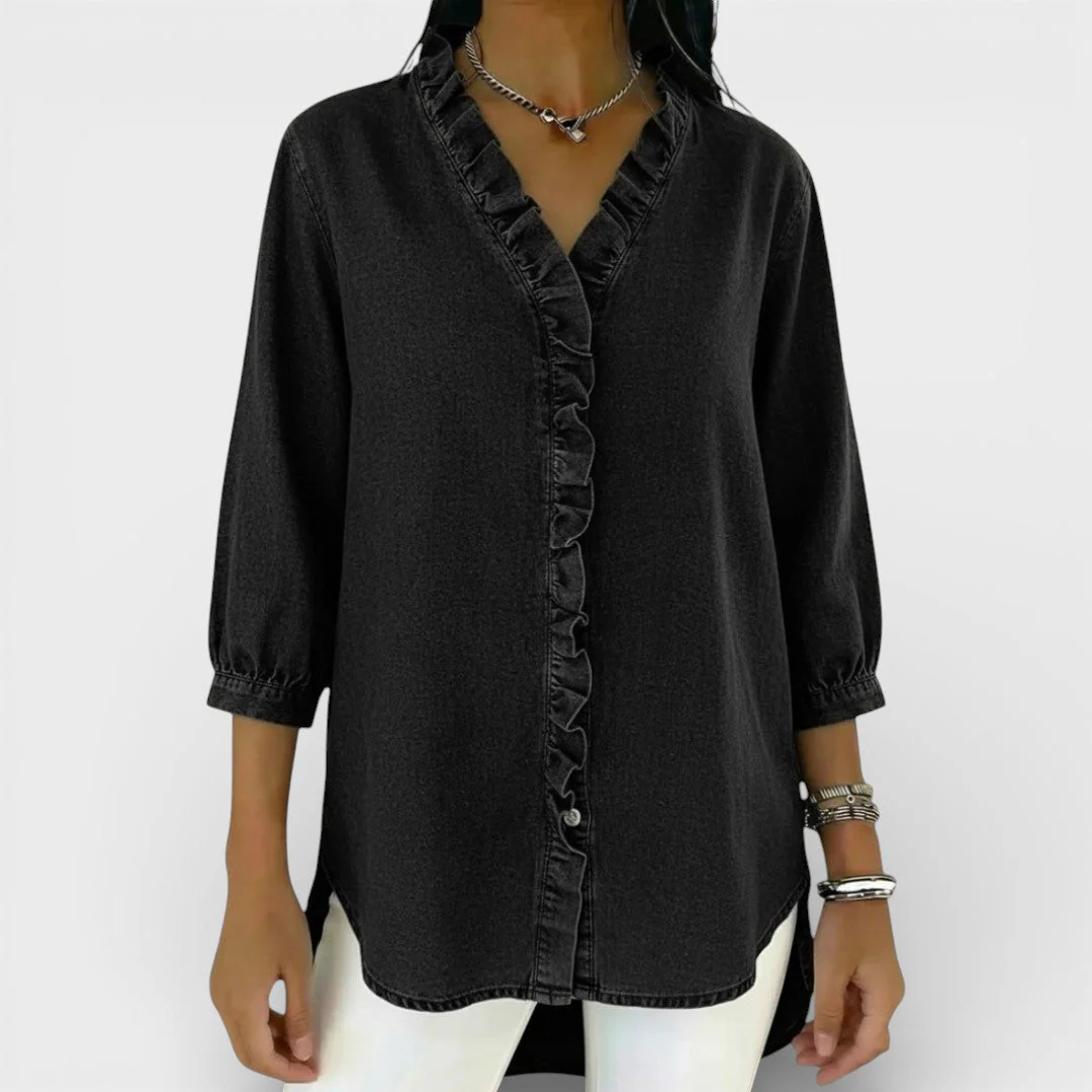 ChicRuffle - Blouse élégante à volants