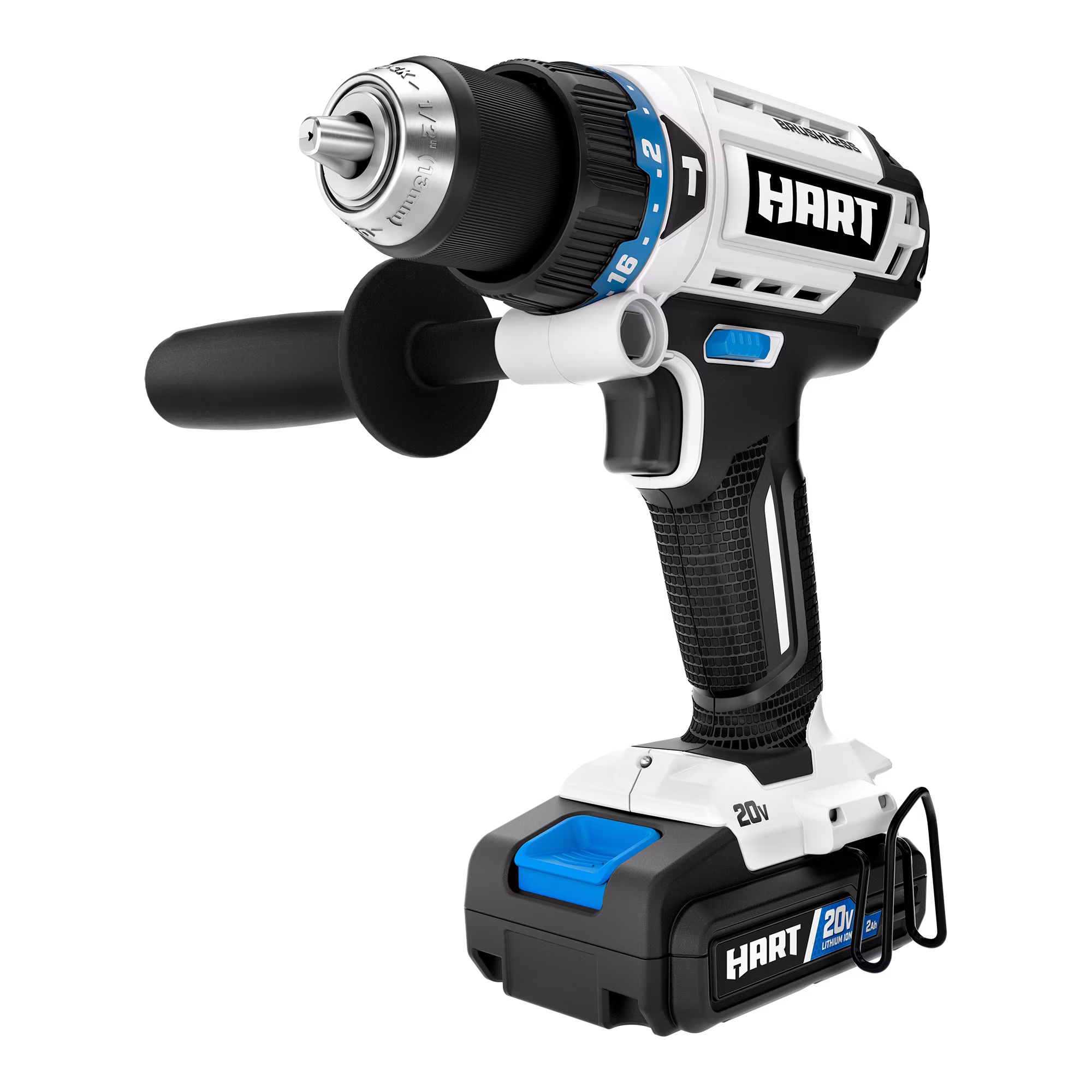 HART 20-Volt Brushless 1/2 Hammer Drill Kit