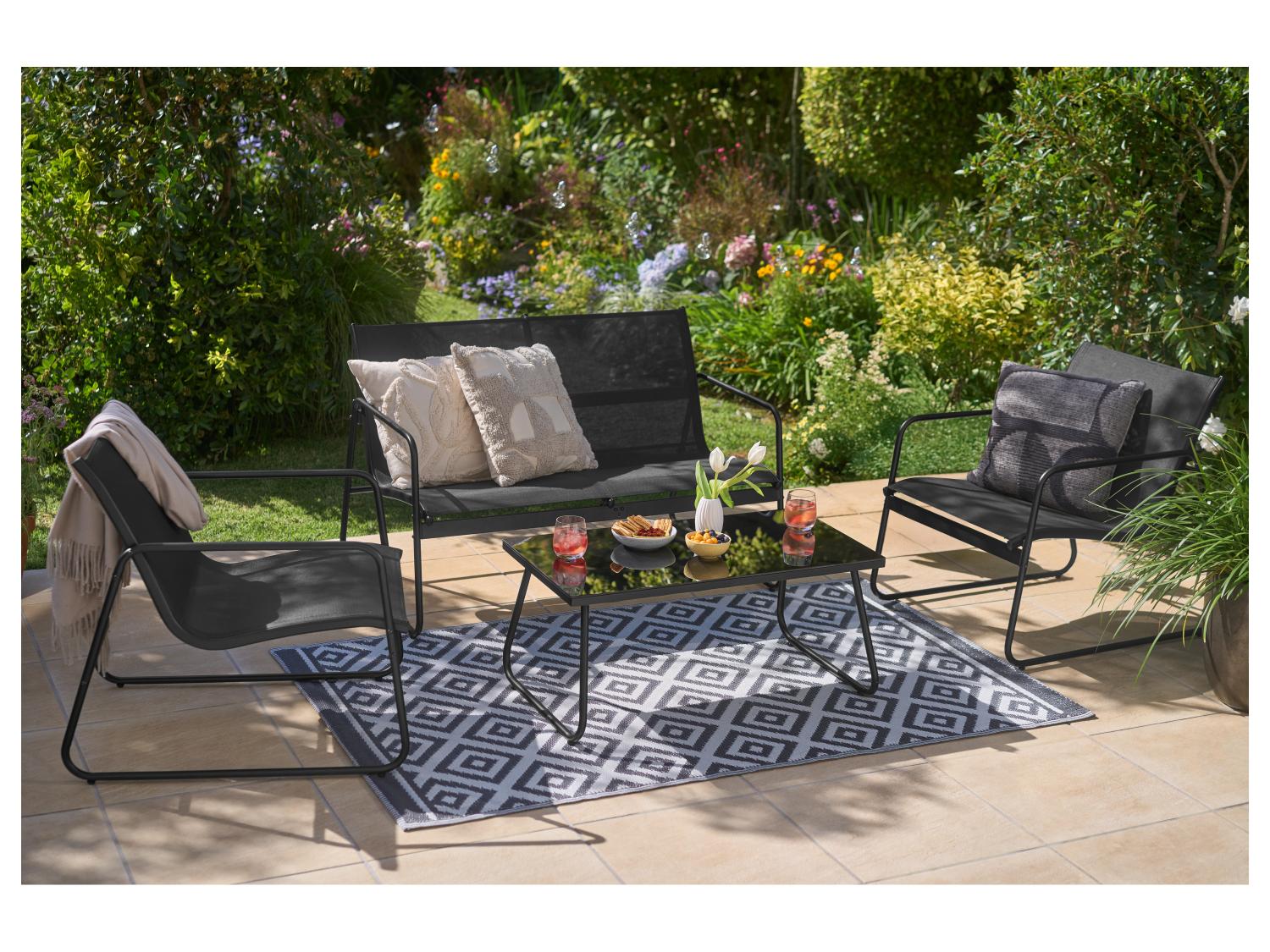 LIVARNO Salon de jardin, 4 pieces