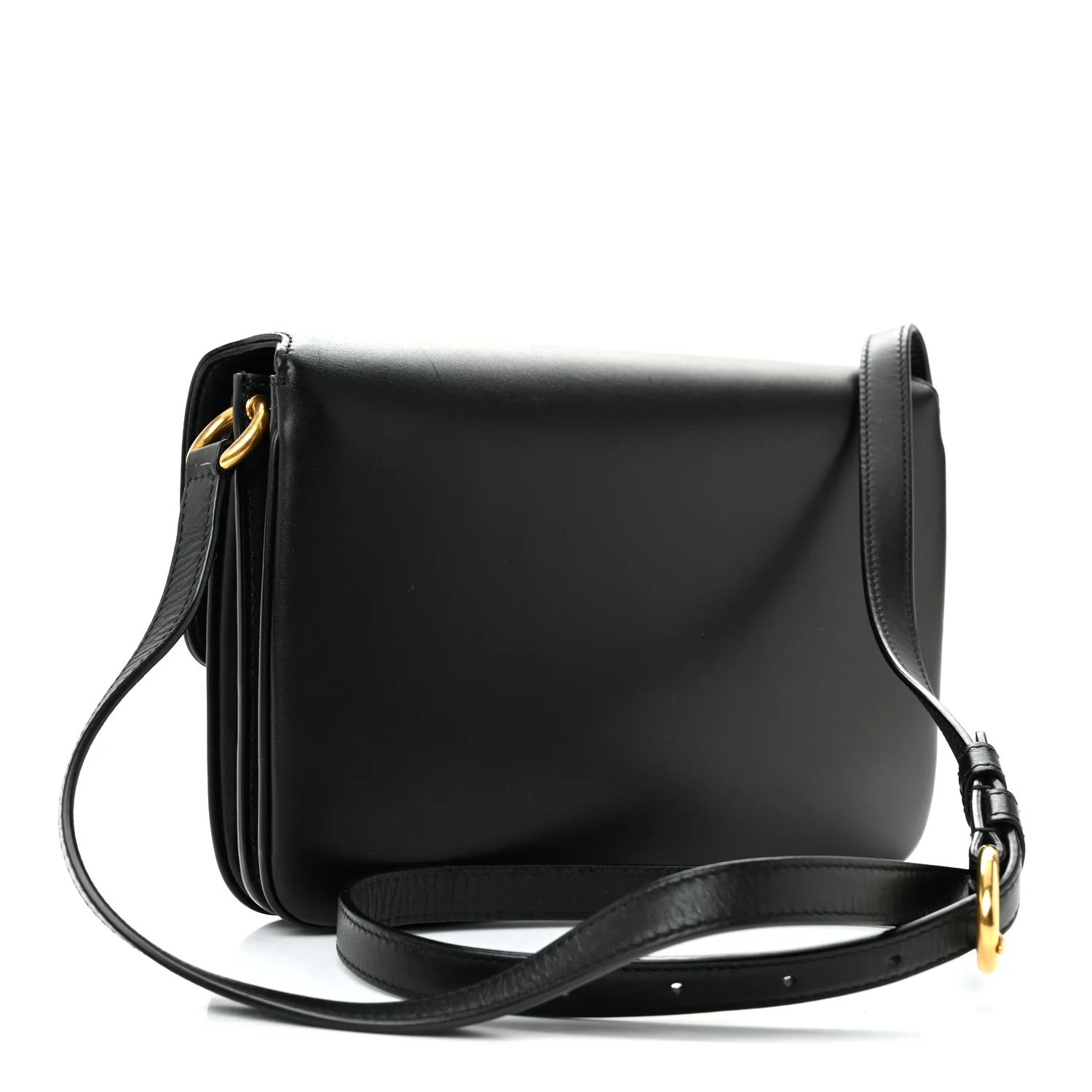 Smooth Calfskin Le Maillon Satchel Black