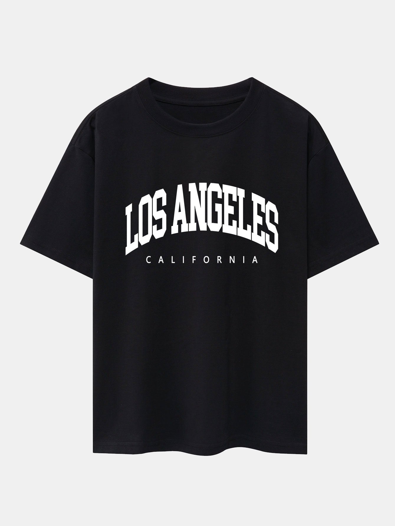 T-shirt oversize imprimé lettres Los Angeles