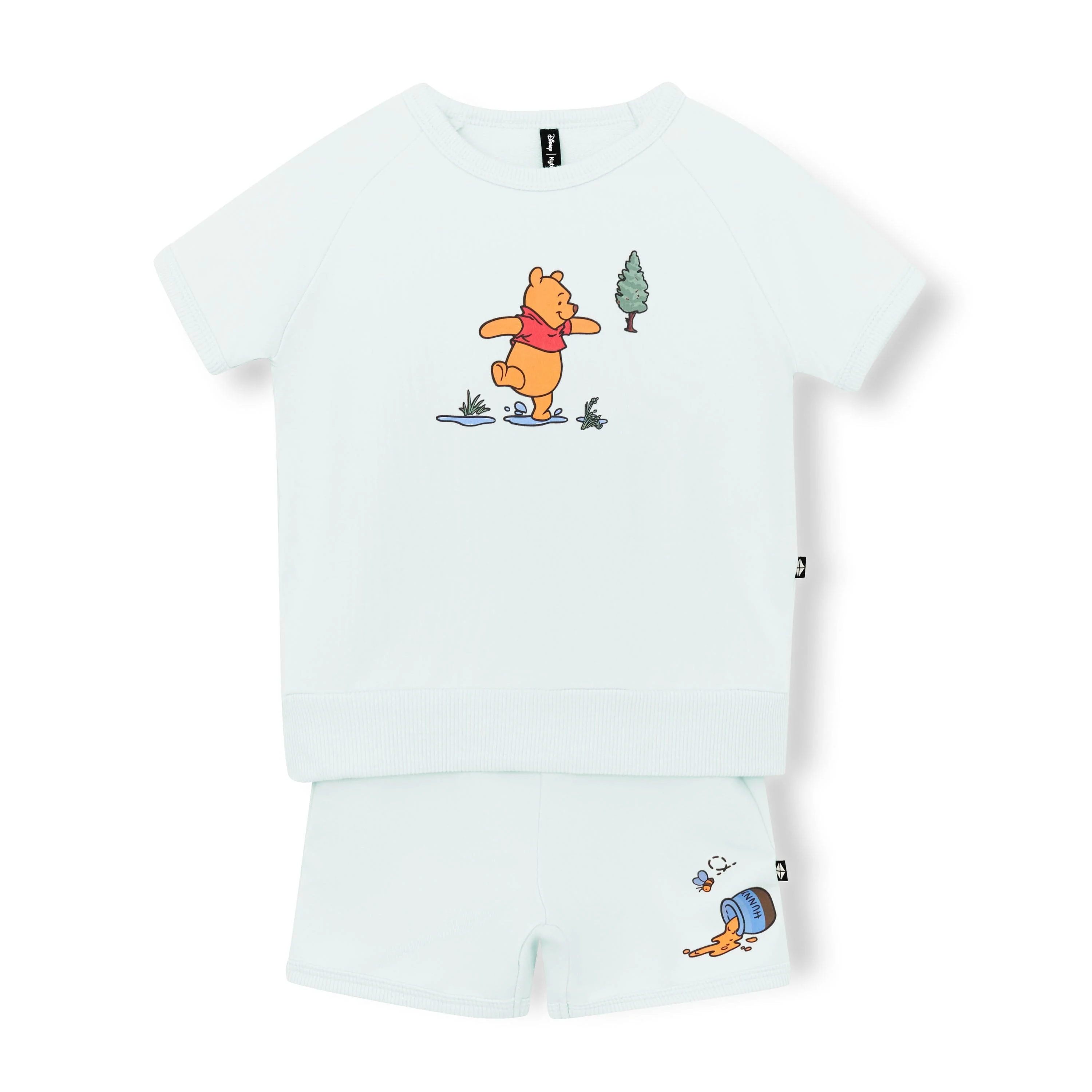Short Sleeve Jogger Set in Winnie the Pooh on Dew