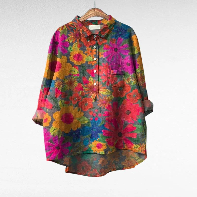 Émilie | Blouse d'été Linne Élégante