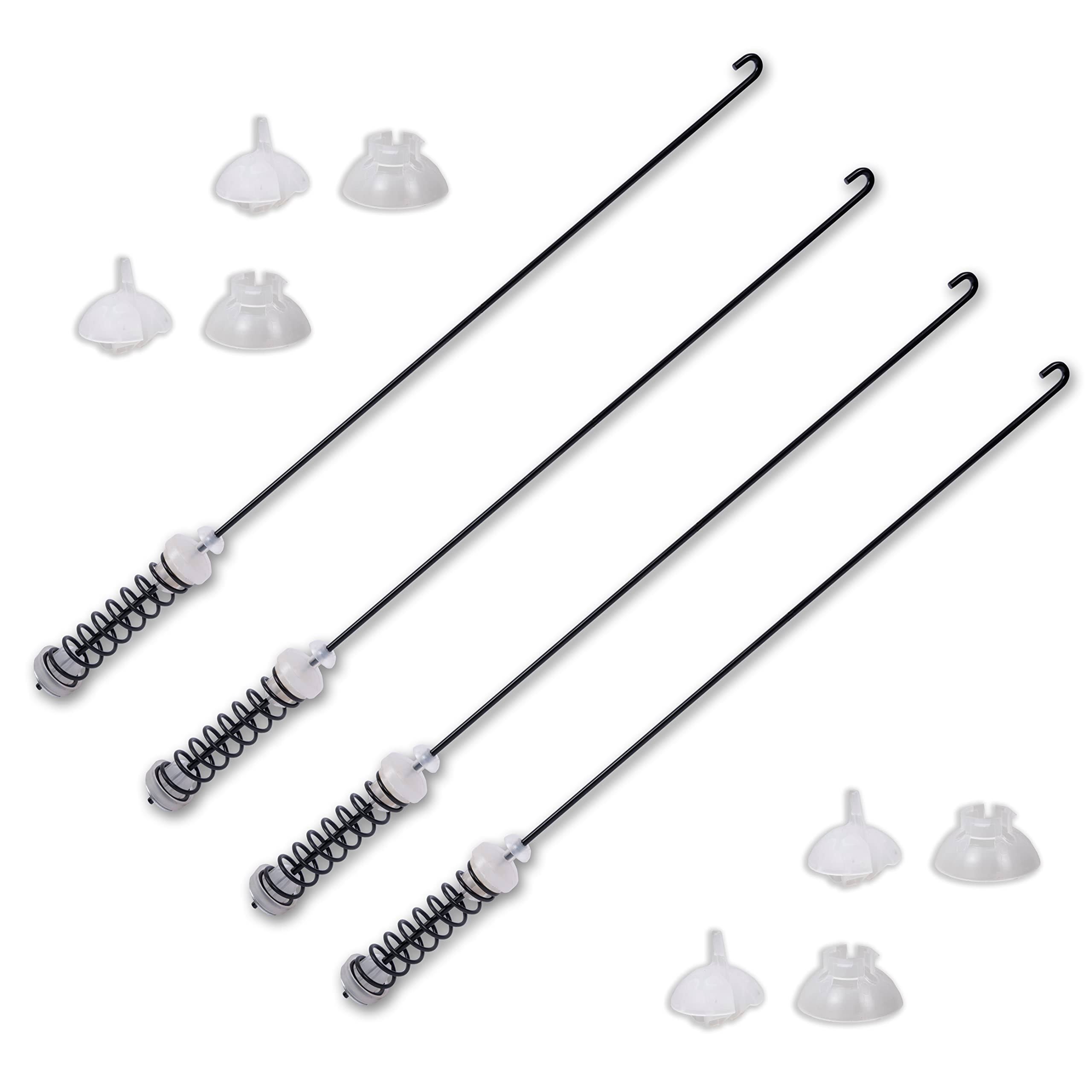 AZ4U 4pcs Washer Suspension Rod Kit replaces for Amana NTW4605EW0 NTW4516FW1 NTW4516FW2 NTW4516FW3, Whirlpool WTW4800BQ0 WTW4800BQ1 WET4027HW0
