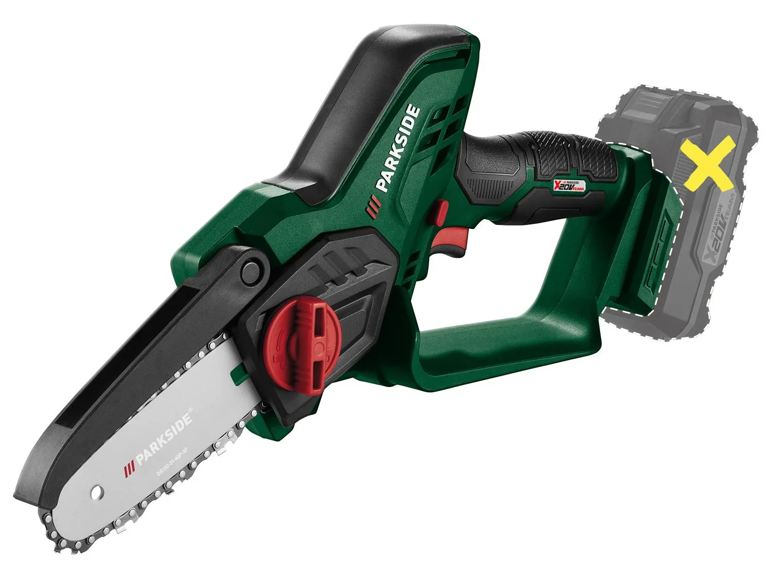 PARKSIDE Mini-trononneuse  bois sans fil PAGHS 20-Li C3, 20 V