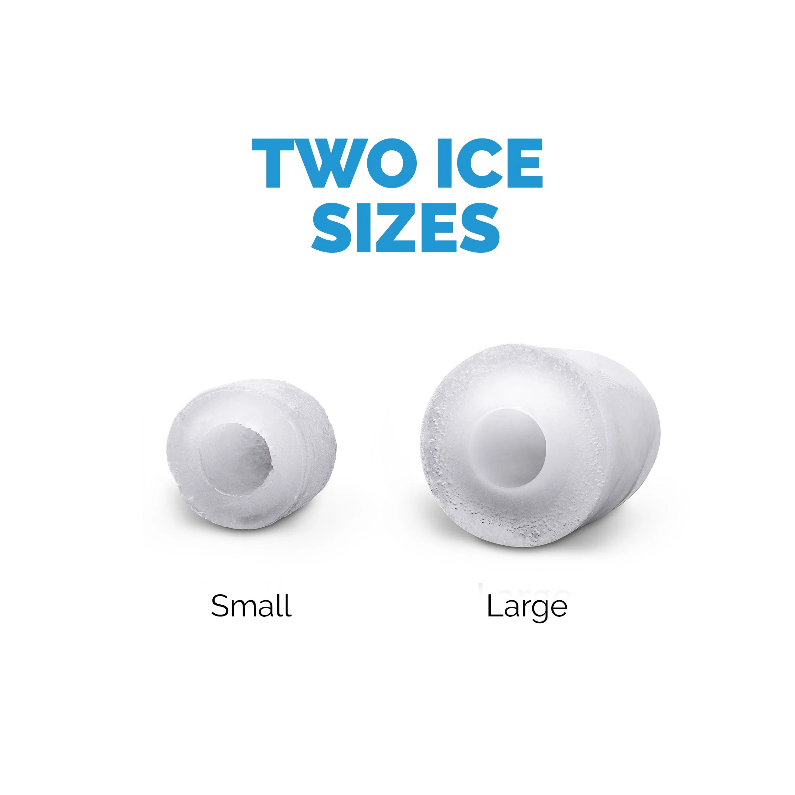 Newair Countertop Ice Maker. Bullet Ice, 33 lbs/day - Black