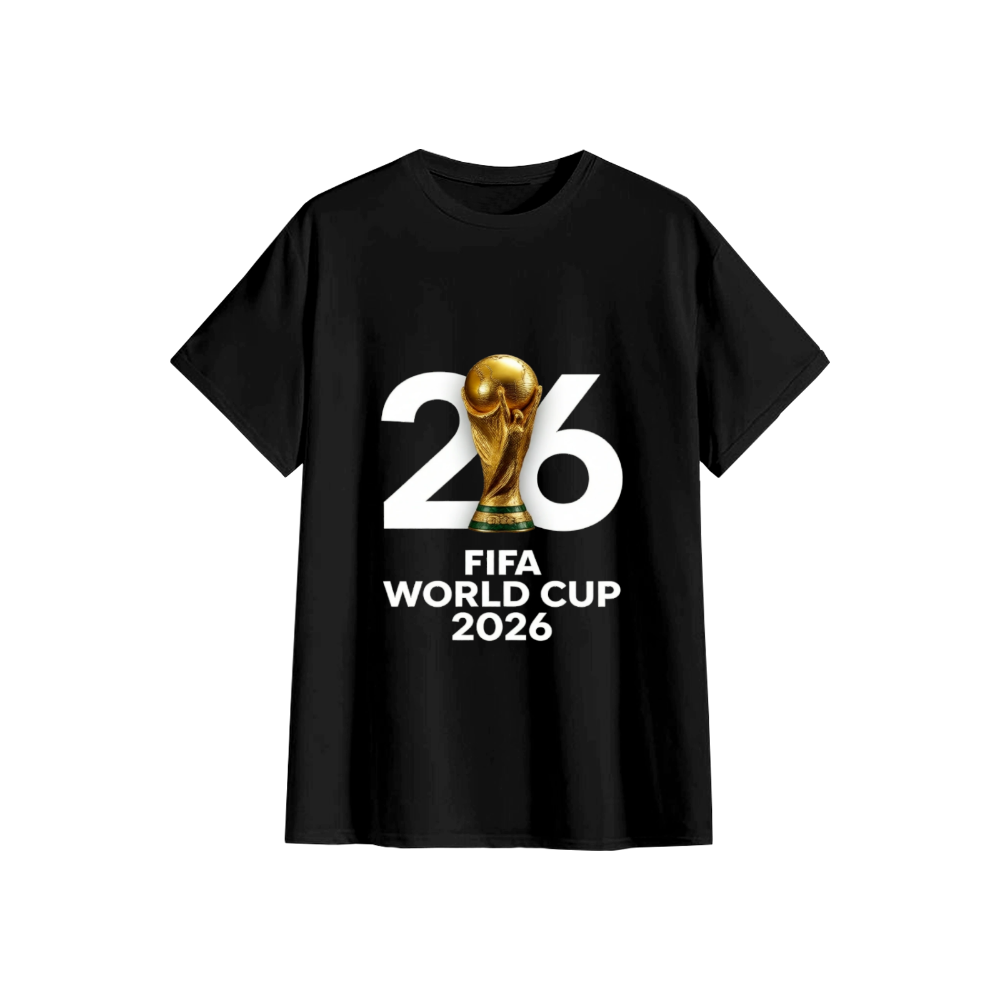 2026 FIFA World Cup Trophy T-Shirt - Football Fan Print Top - wanlinfang