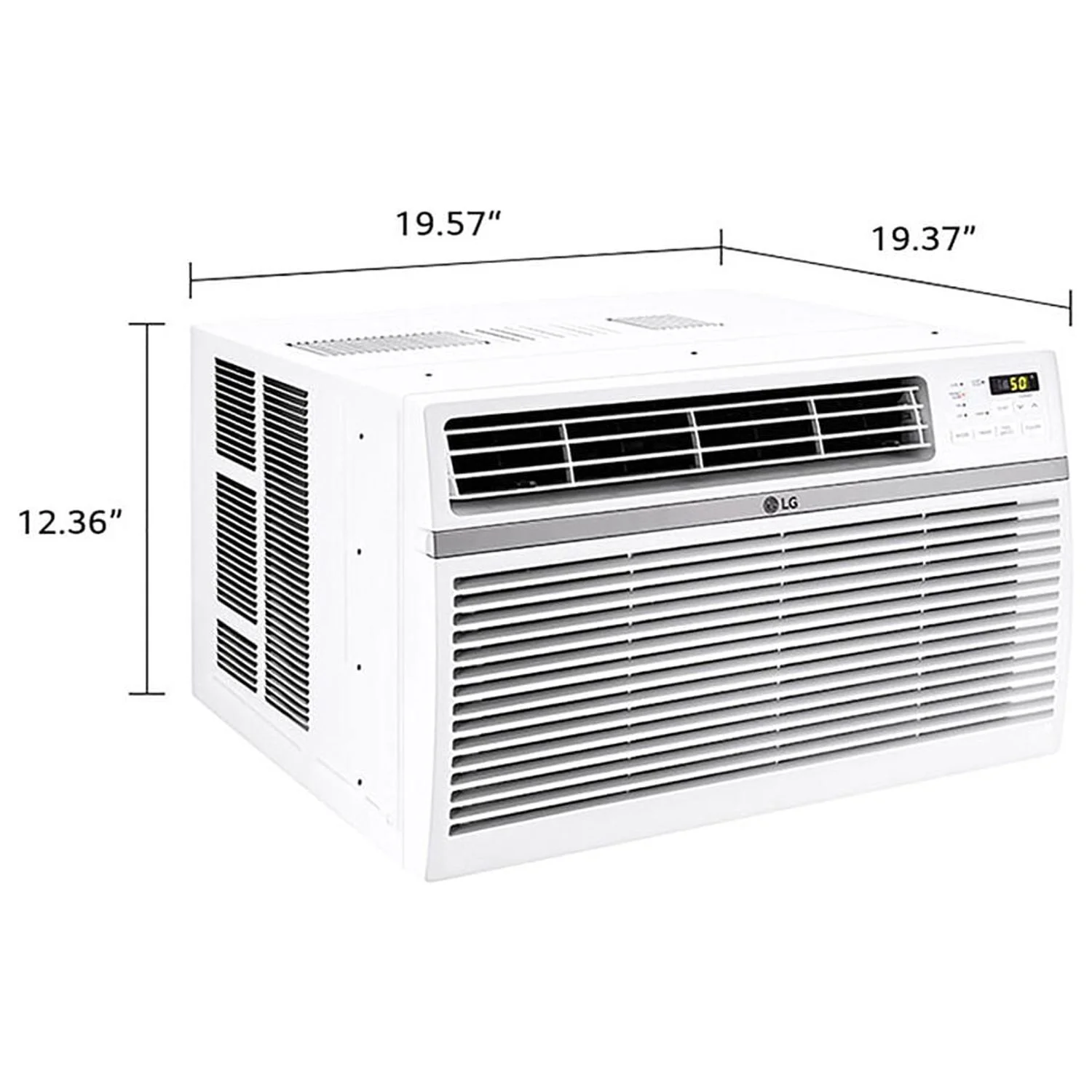 8,000 BTU 340 Sq ft Window Air Conditioner with Remote Control, White, LW8016ER(8000) - Image 2