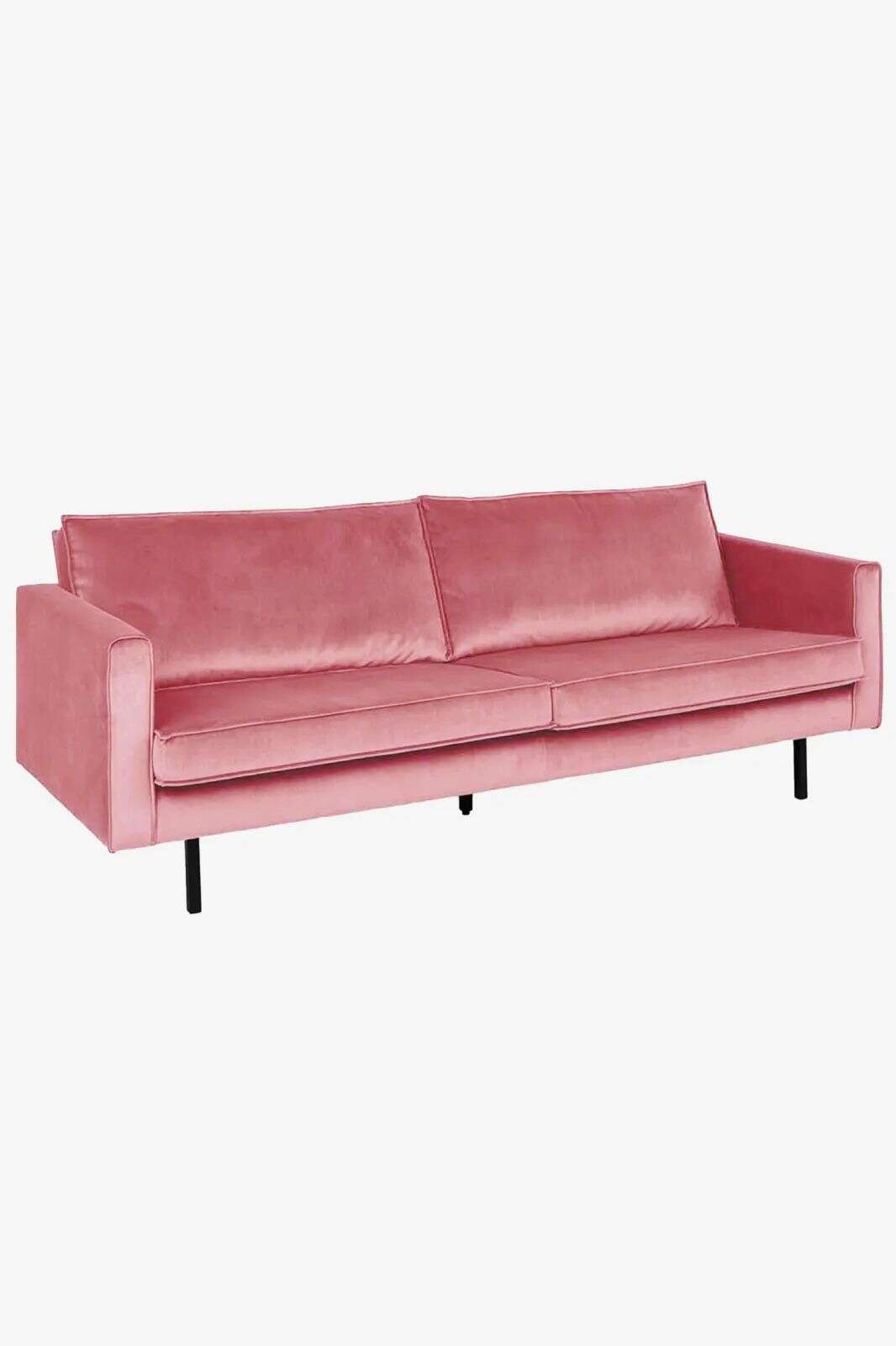 Amsterdam velvet bank 3-zits juke pink