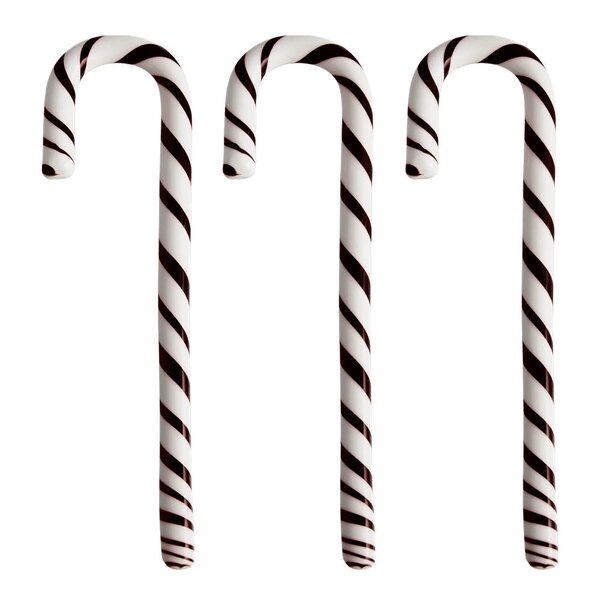 Polka stav 17 cm 3 stk hvit/svart