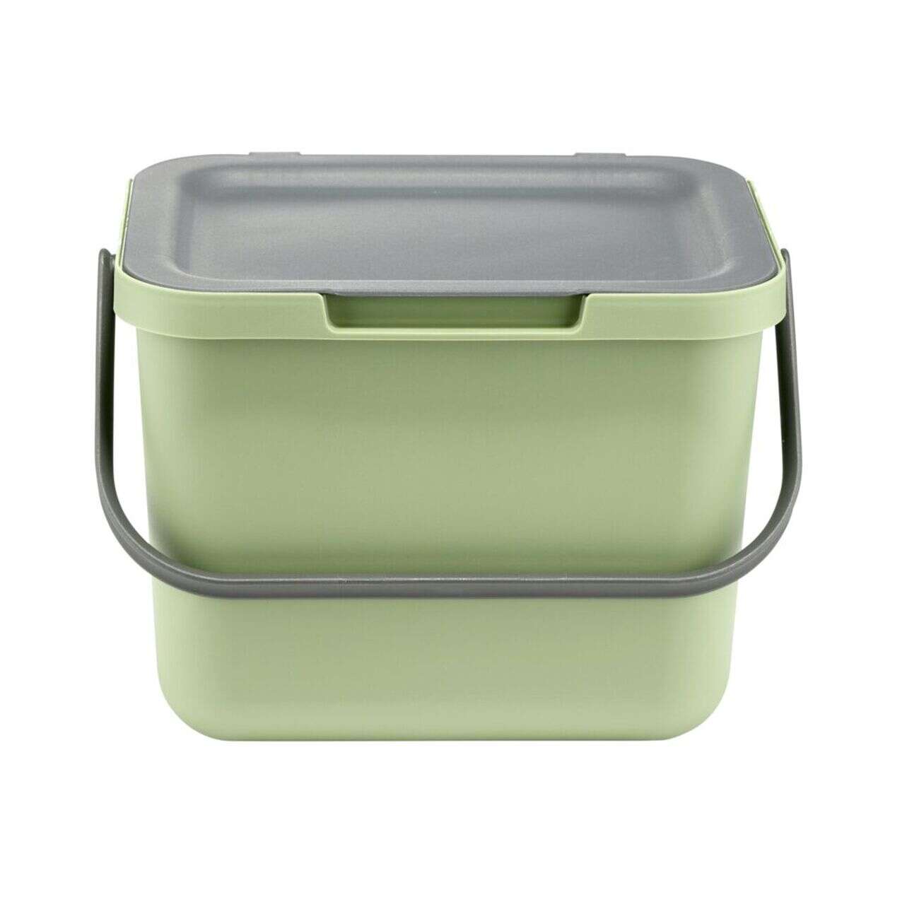 Poubelle compost à poser 6L plastique vert 25,5x19xH18,5cm