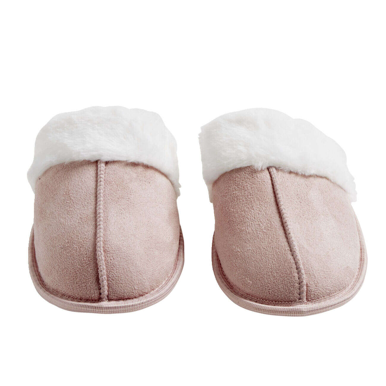 Chaussons mules femme roses fourrées T40/41