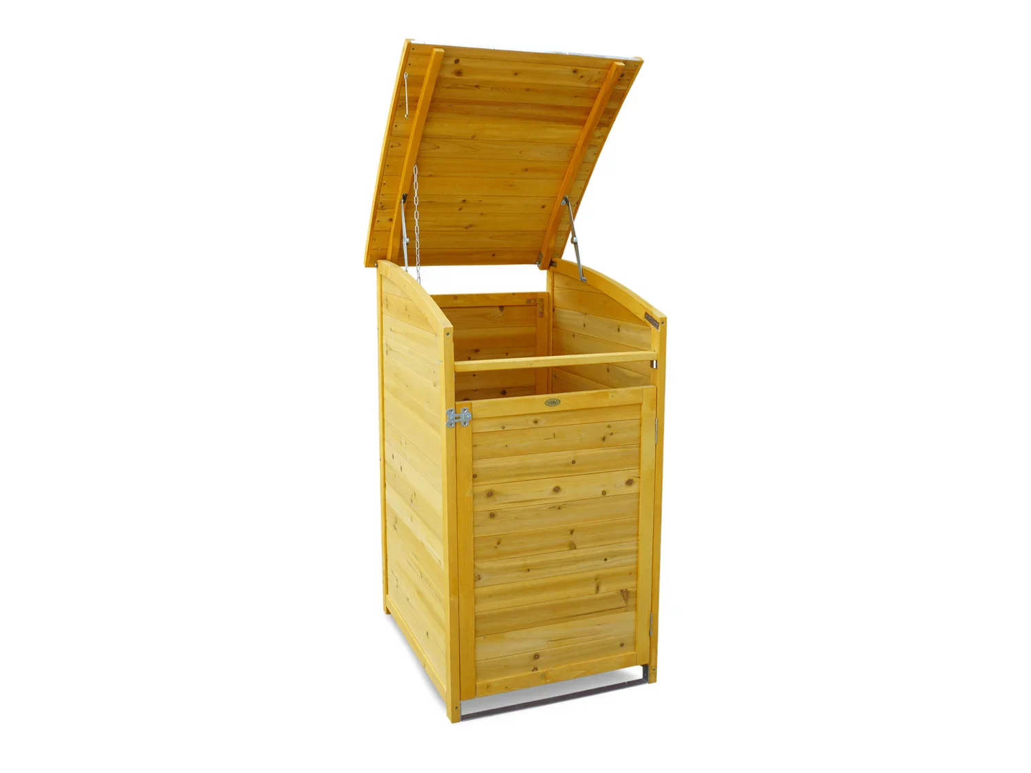 HABAU Cache-poubelle en bois, 120 L