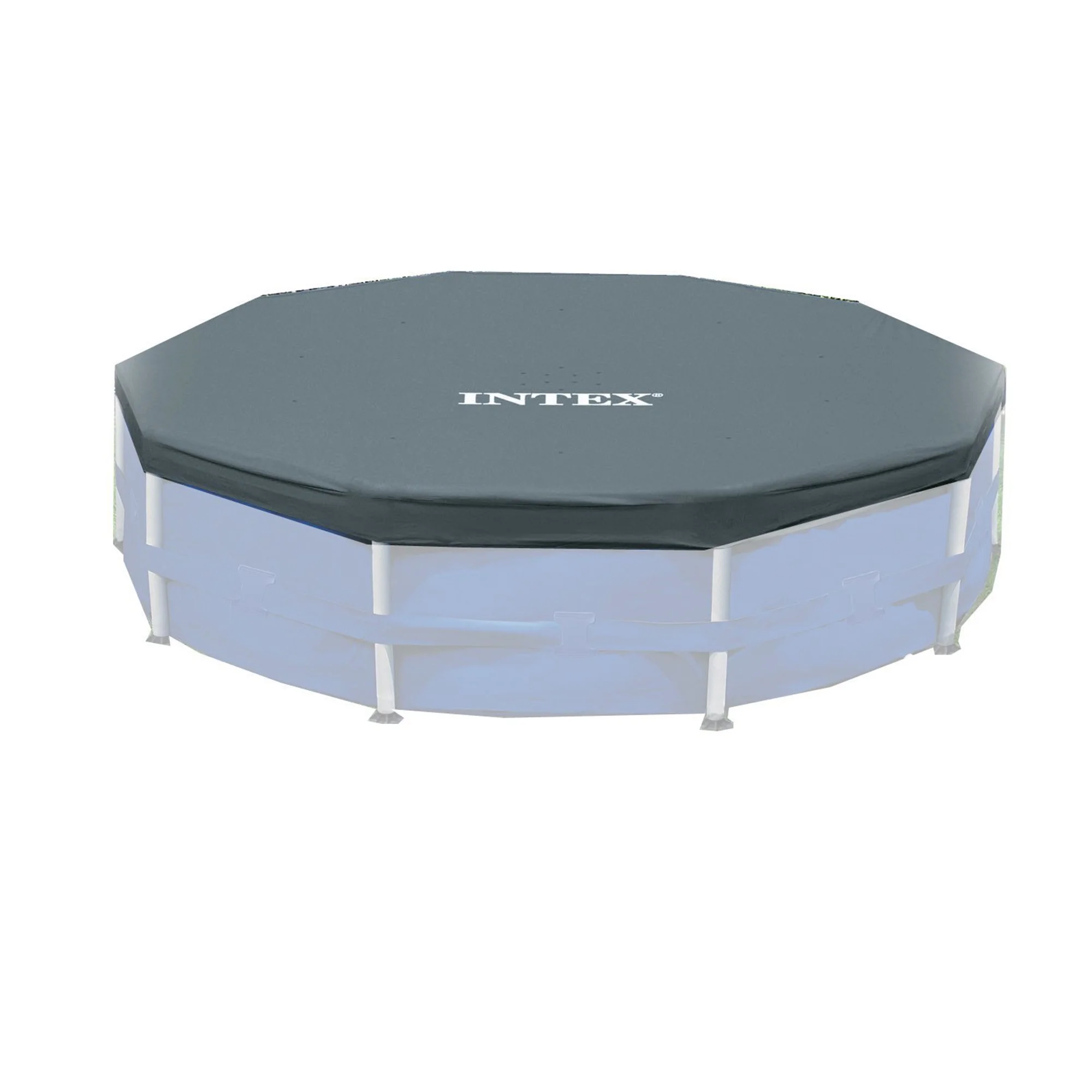 INTEX Round Metal Frame 8ft x 20in Above Ground Swimming Pool Set, Blue