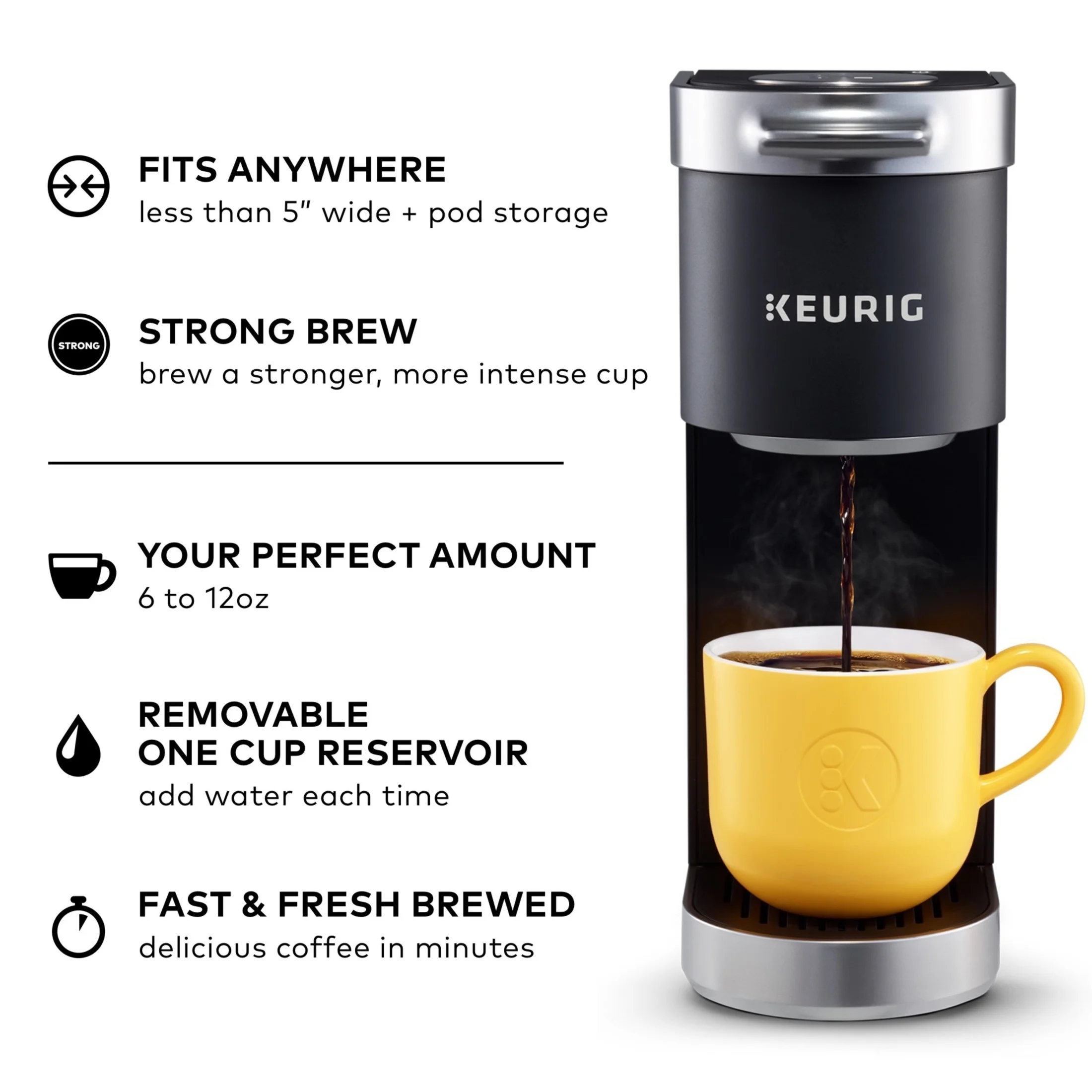Keurig K - Mini Plus Single Serve K - Cup Pod Coffee Maker, Dusty Rosé