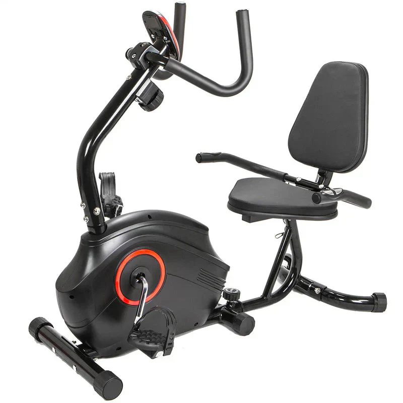 Vélo d'exercice couché à 8 niveaux réglables