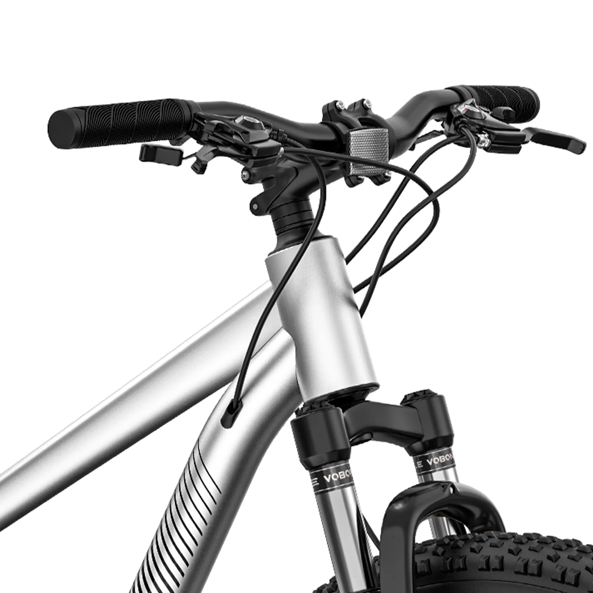 ModFusion 26-Inch Aluminum Alloy Mountain Bike, 21-Speed, Disc Brakes, Black with Brown Tires, 85% Assembled