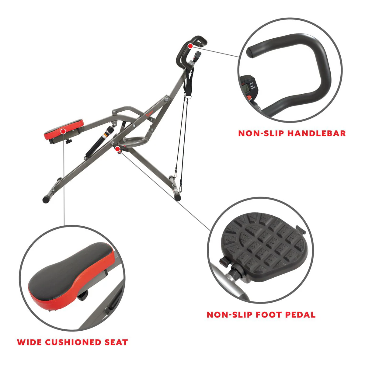 Fitness Row N Ride PRO Squat Assist Trainer for Full Glute, Thigh, and Leg Workouts, SF A020052 Image 4