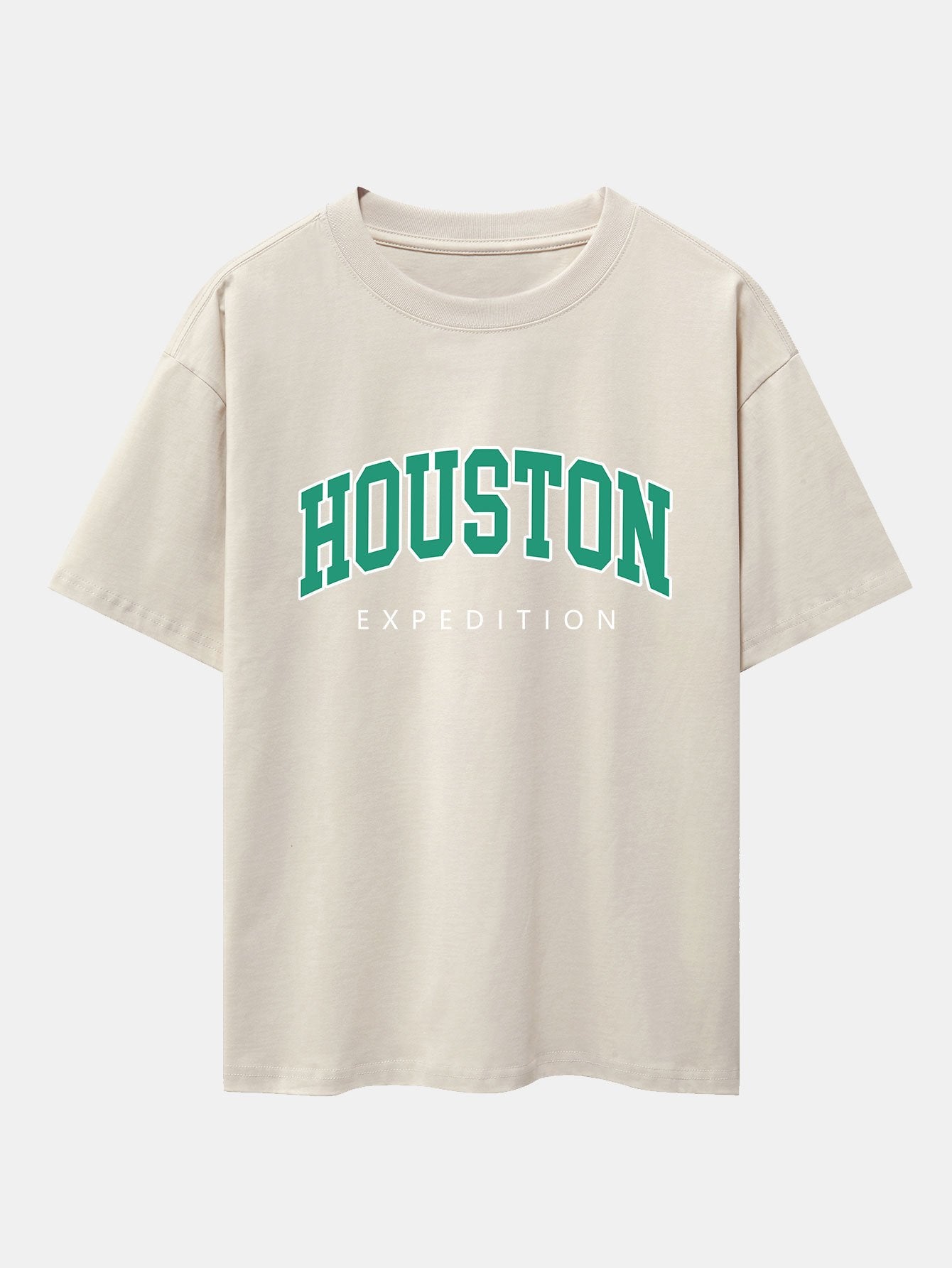 T-shirt oversize à épaules tombantes imprimé Houston