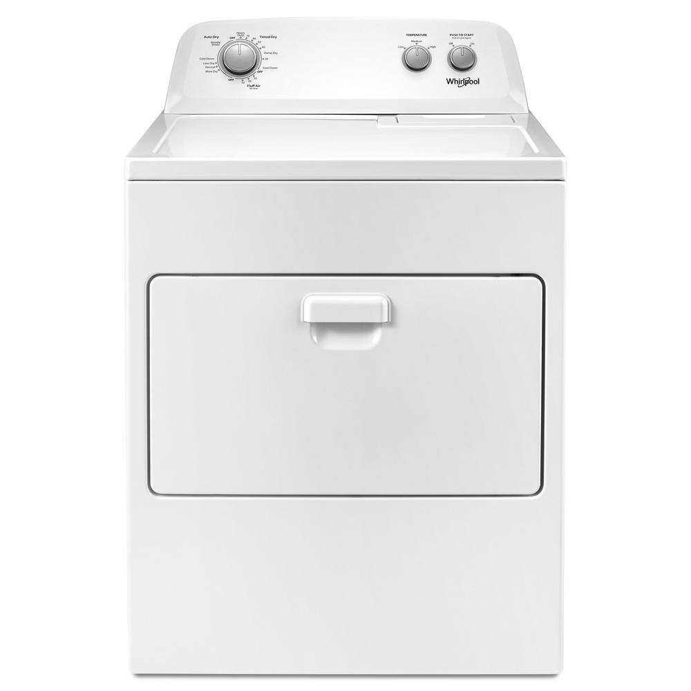 Sécheuse électrique Whirlpool 2025 de 7 pi³ (198 L), système AutoDryMC, protection anti-ridesMC, blanche