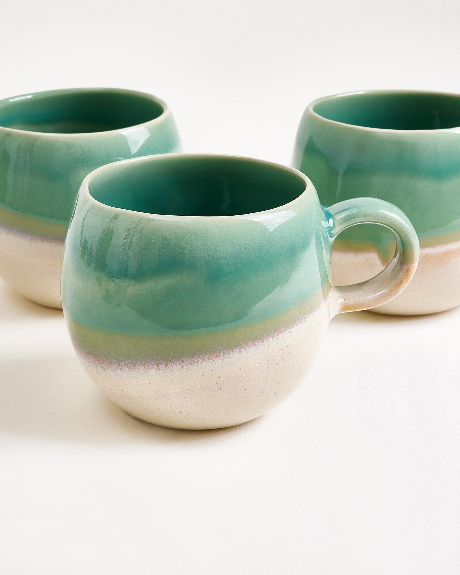 BICA - LARGE MUG LIGHT GREEN SAND SET OF 4