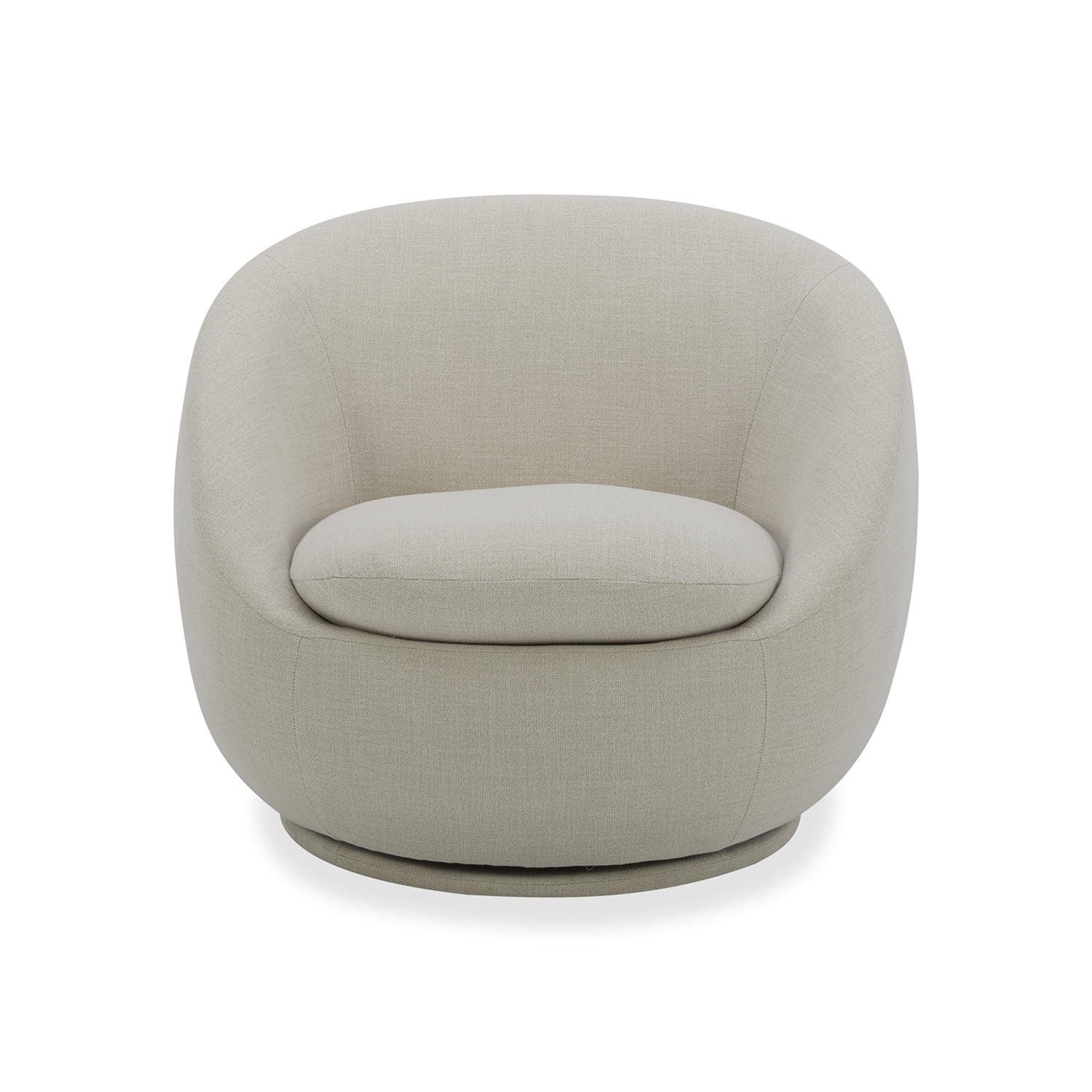 Better Homes & Gardens Mira Swivel Accent Chair, Cream Shearling