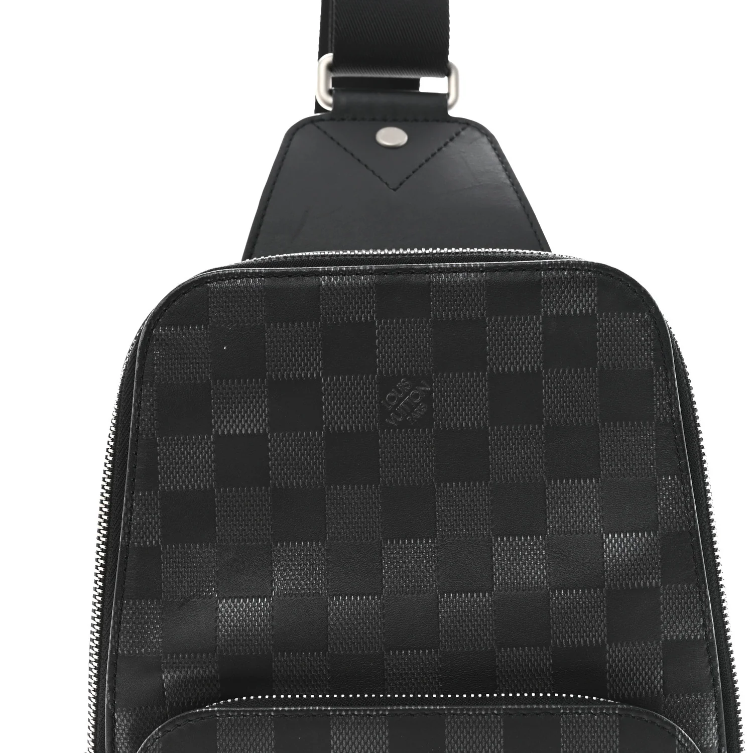 Damier Graphite Avenue Sling Bag Onyx Silver